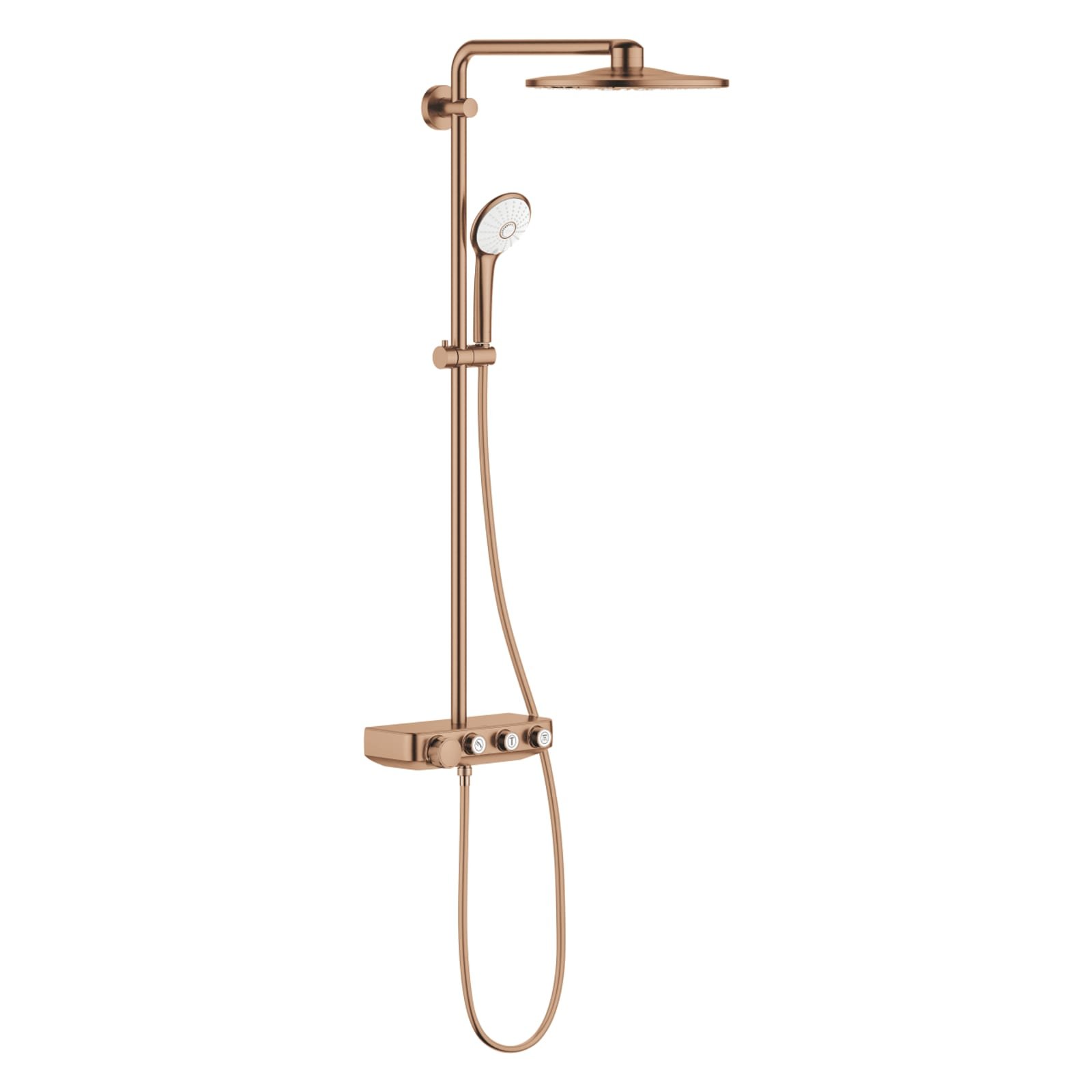 Grohe Euphoria SmartControl systeem, Douchesysteem, Duo, rond, thermostaat, 310mm hoofddouche, 450mm arm, warm sunset geborsteld
