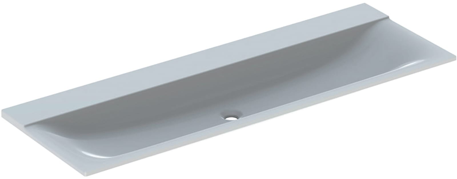 Geberit Xeno2, Meubelwastafel, opzet, 1x waskom, Varicor, 1400 x 480 x 150mm (BxDxH), alpine wit