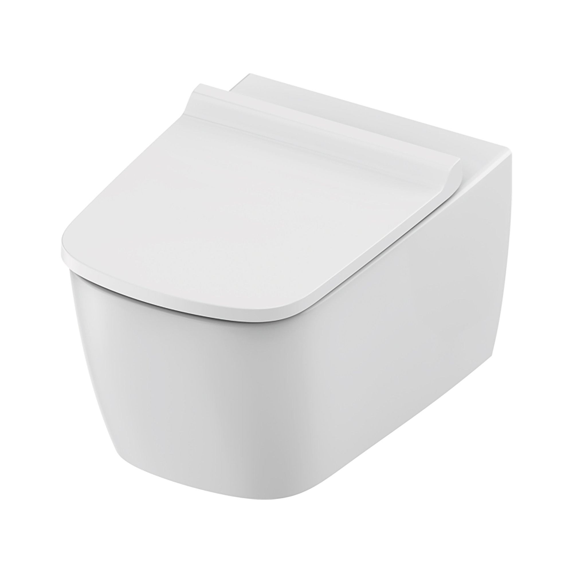TECENEO HANGTOILET - MET SLIM DESIGN ZITTING - 54 CM - GLANZEND WITH