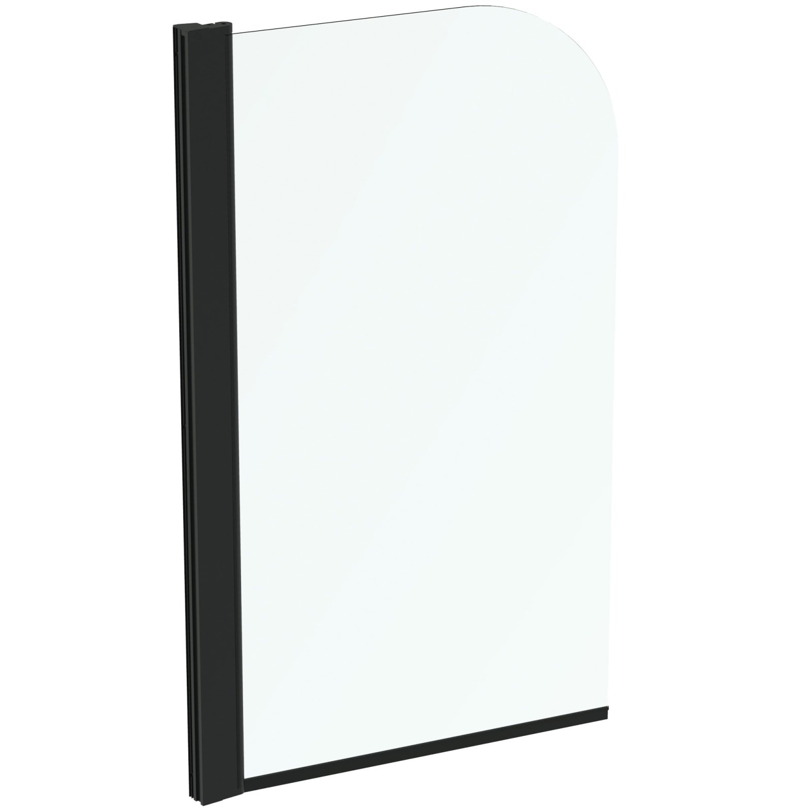 CONNECT 2 | BADSCHERM 800X50X1410 MM SILK BLACK (RONDE HOEK)