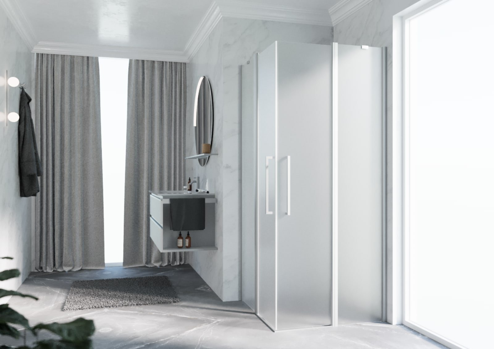 YOUNG A 89 HOEKINSTAP 89-91CM SATIN GLAS MATCHROOM