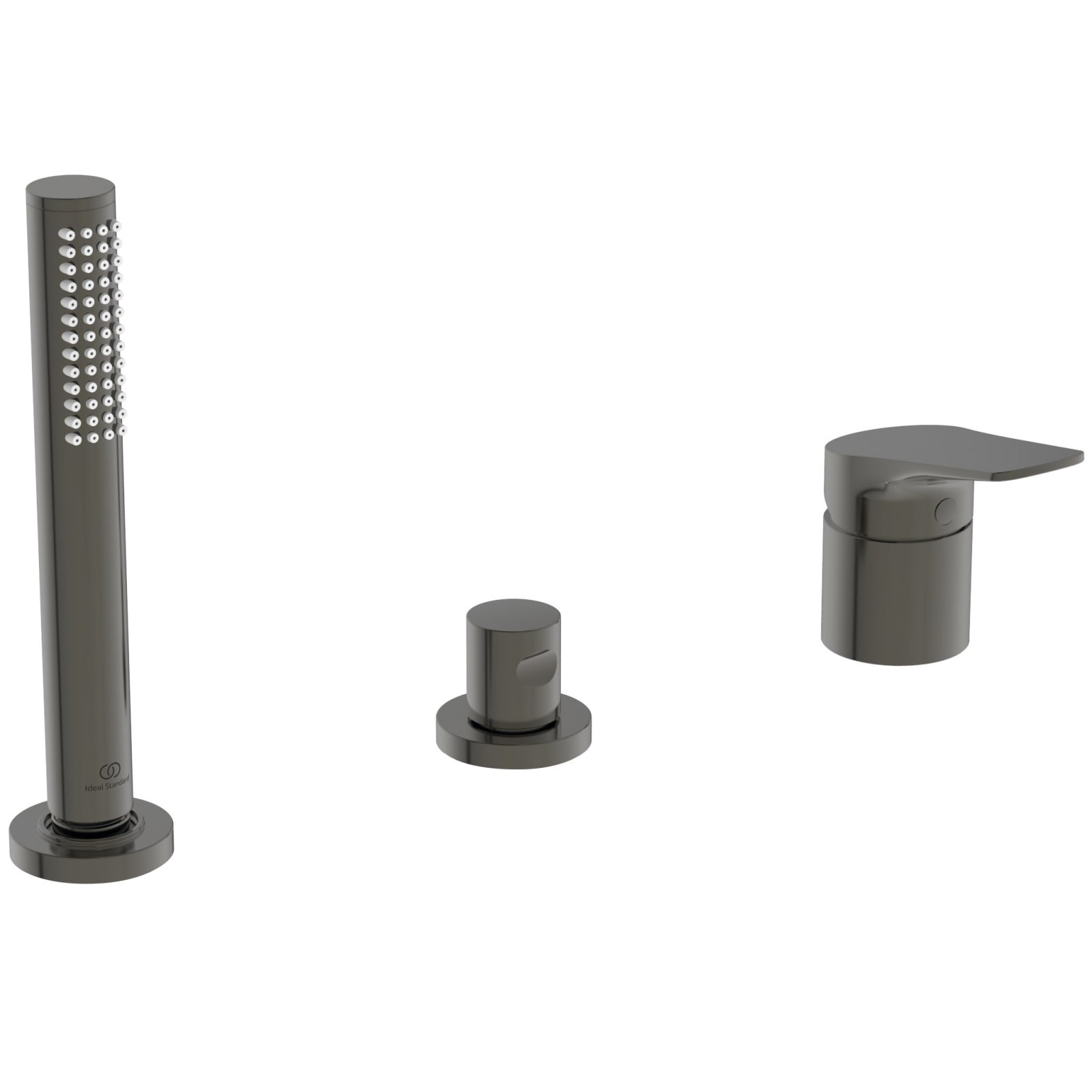 LDV | BAD/DOUCHEMENGKRAAN VOOR BADRANDMONTAGE 202 MM MAGN GREY, 25 L/M