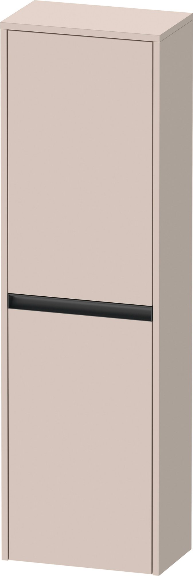 Duravit Ketho.2 Halfhoge kast, Taupe Mat, vierkant, aantal deuren: 2, tip-on technologie – K21319L91910000