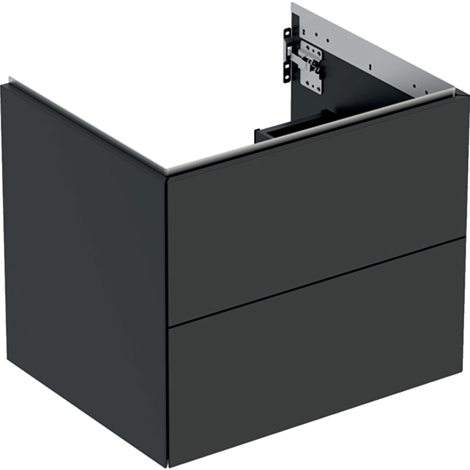 Geberit ONE wastafel onderkast twee laden 60cm lava mat