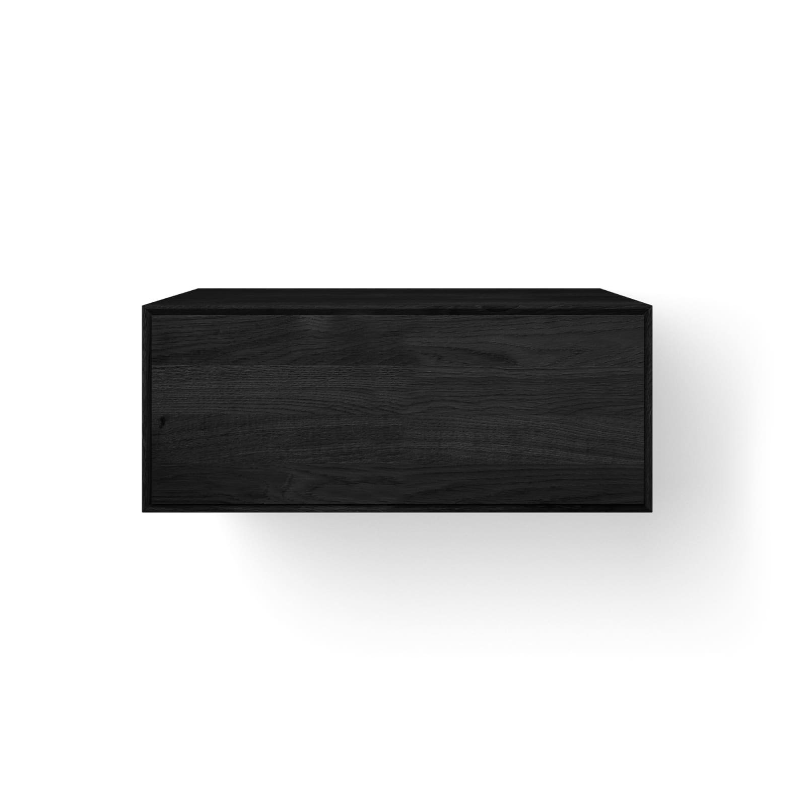 LoooX Wooden Facet Deco 70x35x42cm, 1 lade, black