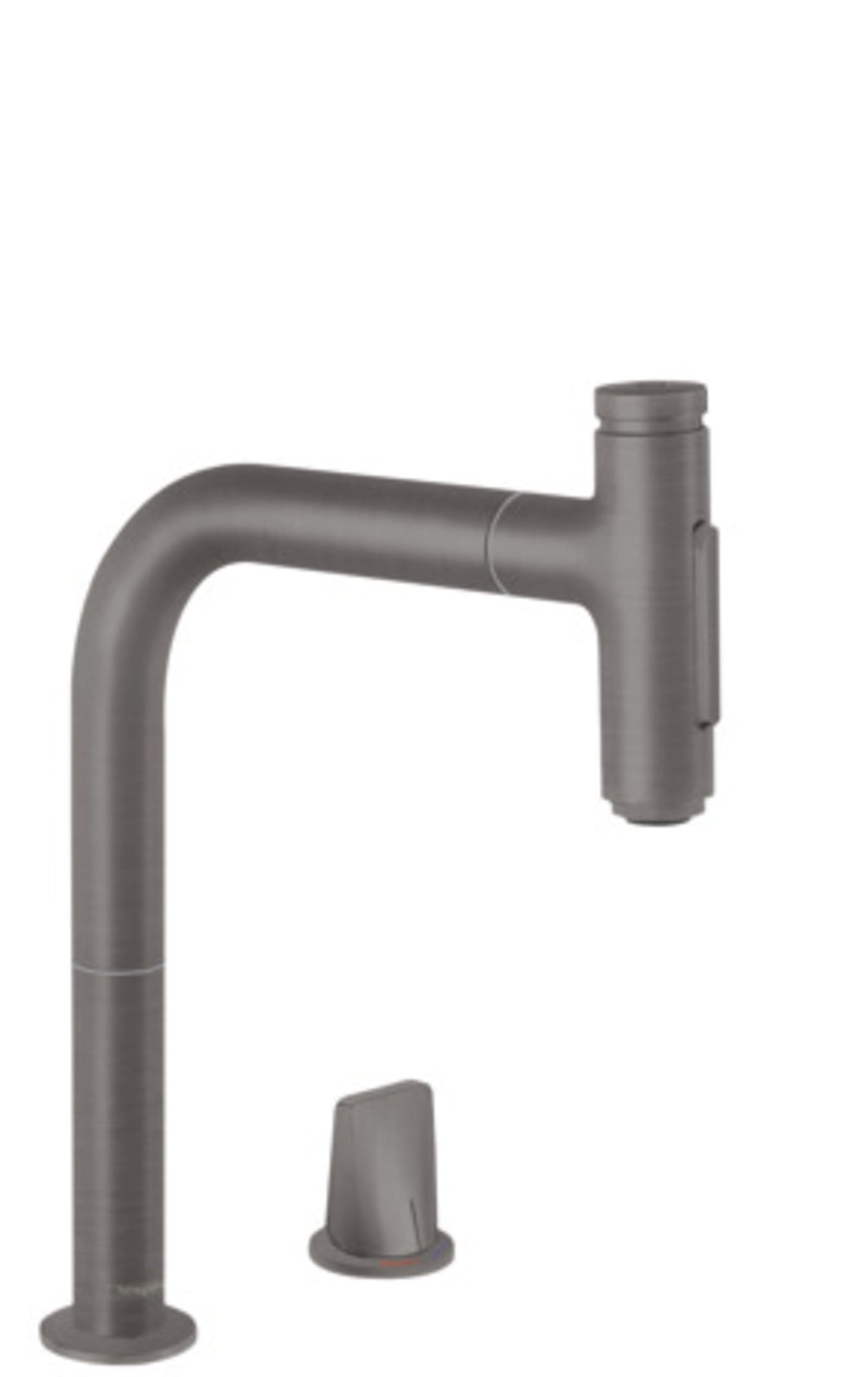 Hansgrohe Metris Select M71, Keukenmengkraan, M7120-H200, eengreeps, 200mm, 2x straals., uittrekbaar, sBox, geborsteld zwart chroom