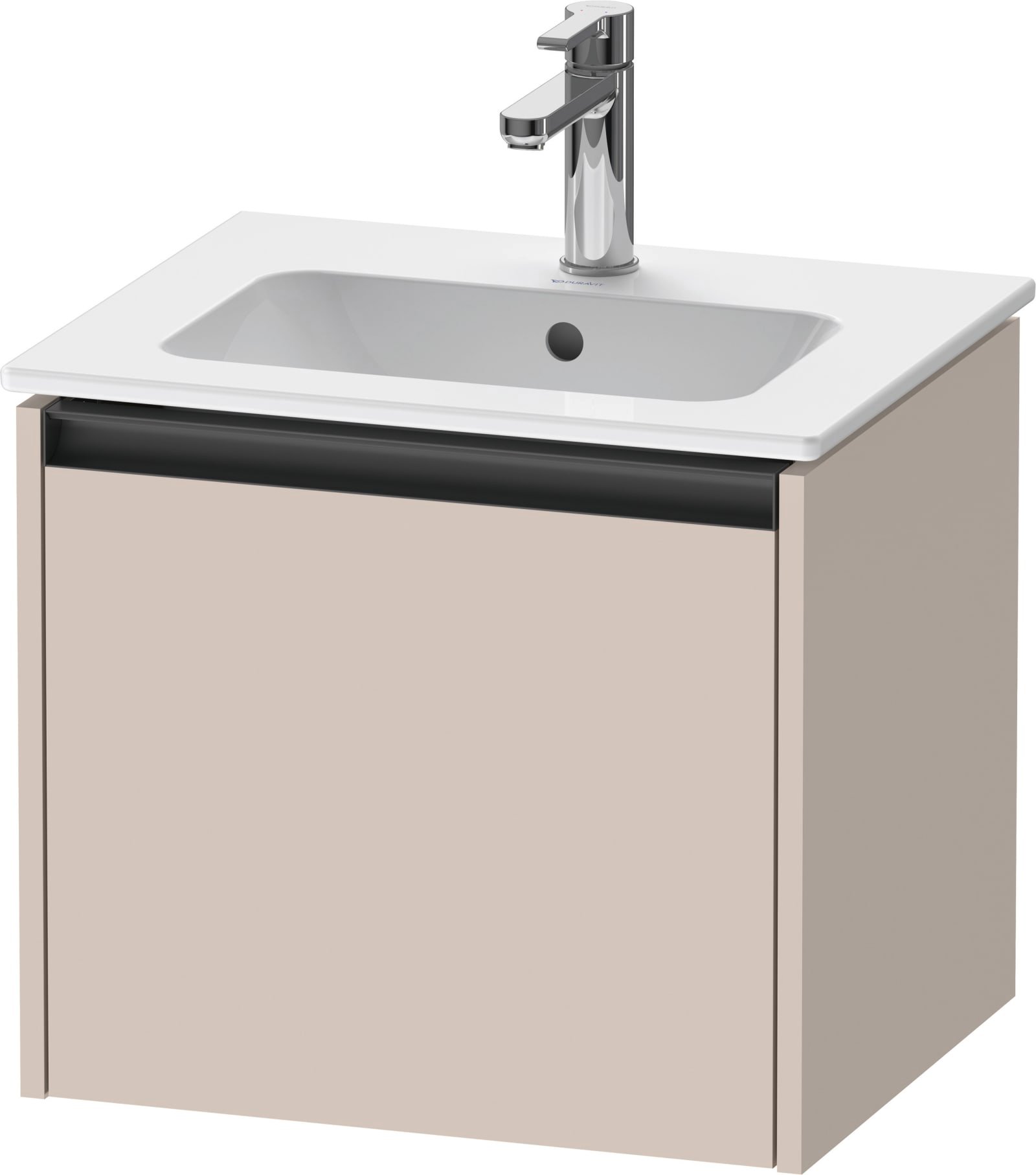 Duravit Ketho.2 Wastafelonderbouw hangend, Taupe Mat, rechthoekig, aantal grote lades: 1 – K25061091910000