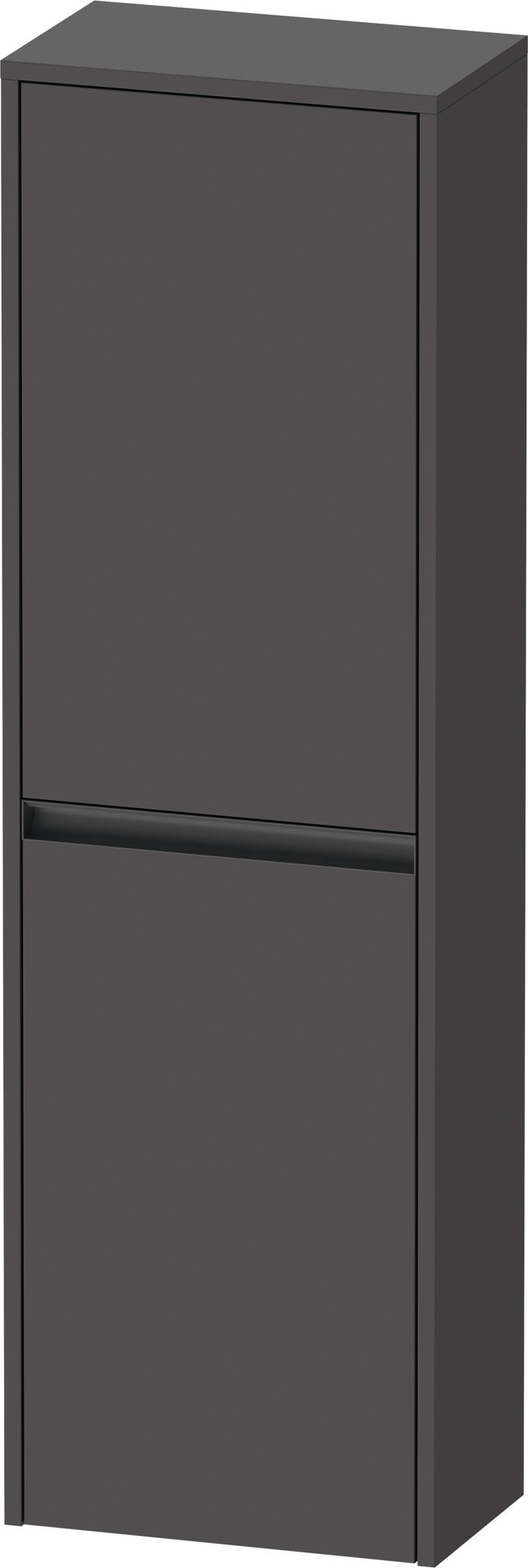 Duravit Ketho.2 Halfhoge kast, Grafiet Mat, vierkant, aantal deuren: 2, tip-on technologie – K21319R49490000