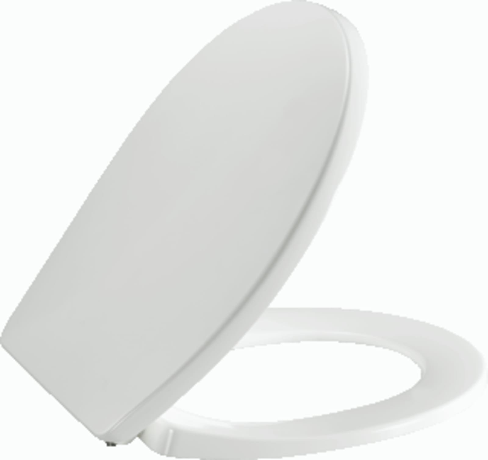 Pressalit Tivoli Soft closetzitting met deksel, non contact, scharnier: RVS, softclose, kleur: wit