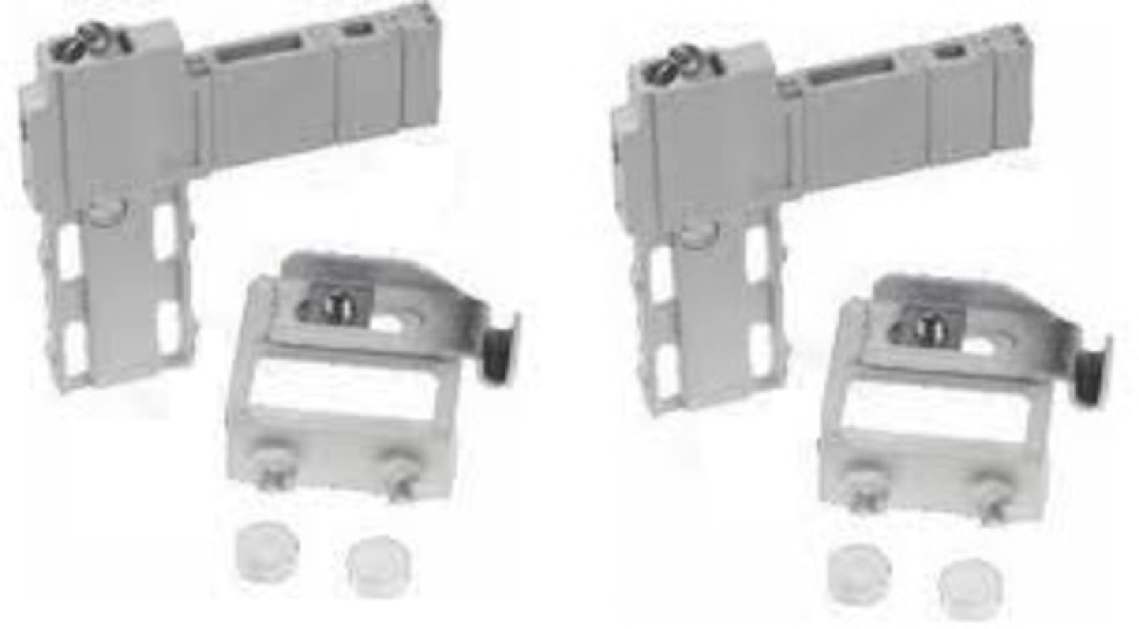 Rofix bevestigingsset wit. Complete set montagebeugels voor type 21S