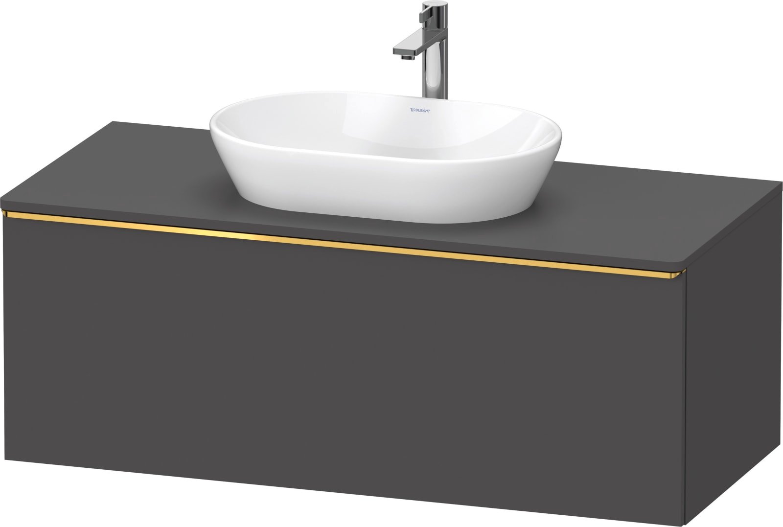 D-Neo Console wastafelonderbouw hangend Grafiet Mat (1200897426)