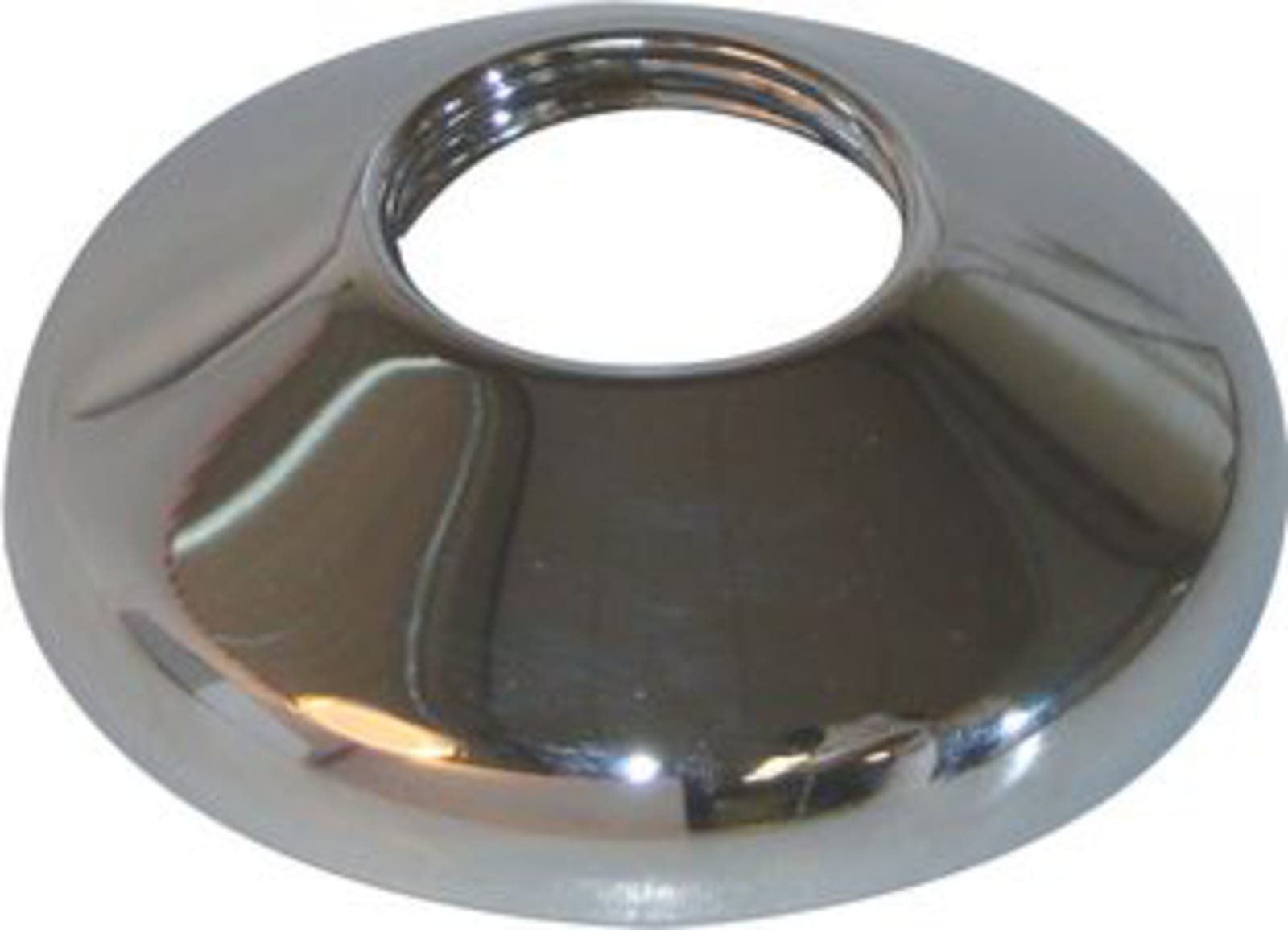 De Beer, kraanrozet, chroom, buitendiameter 70mm, binnendiameter 27mm, met draad, 3/4"x25mm