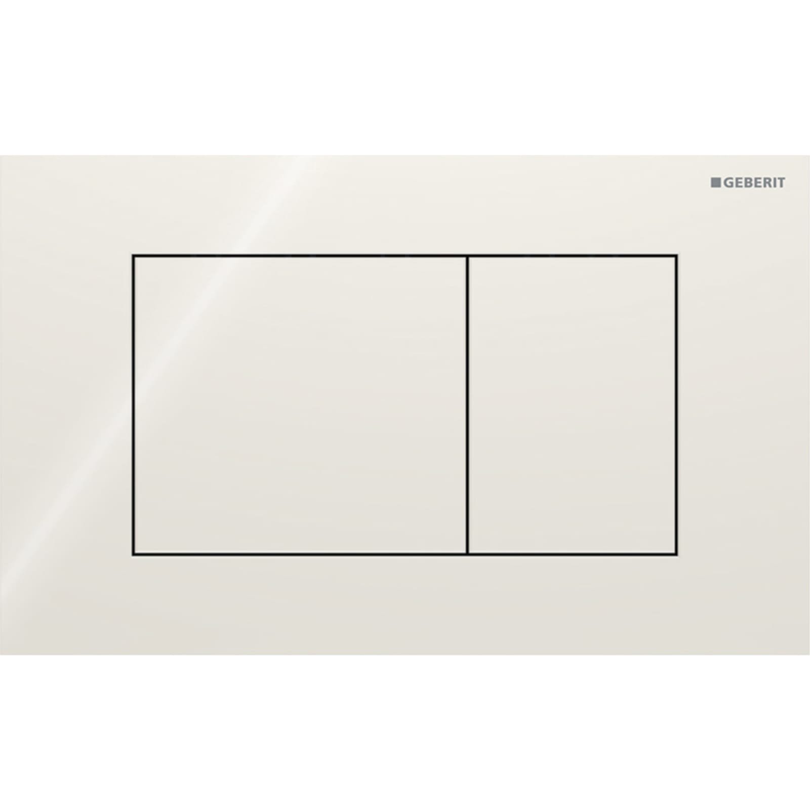 Geberit Sigma40 bedieningsplaat 2-toets spoeling, square, glas zand-gr