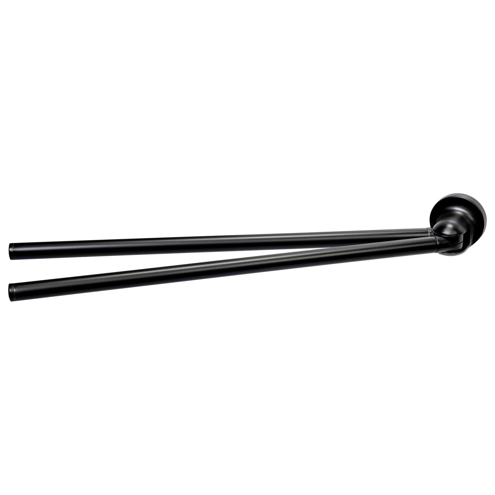 Haceka Aspen dubbele handdoekhouder draaibaar zwart 43cm