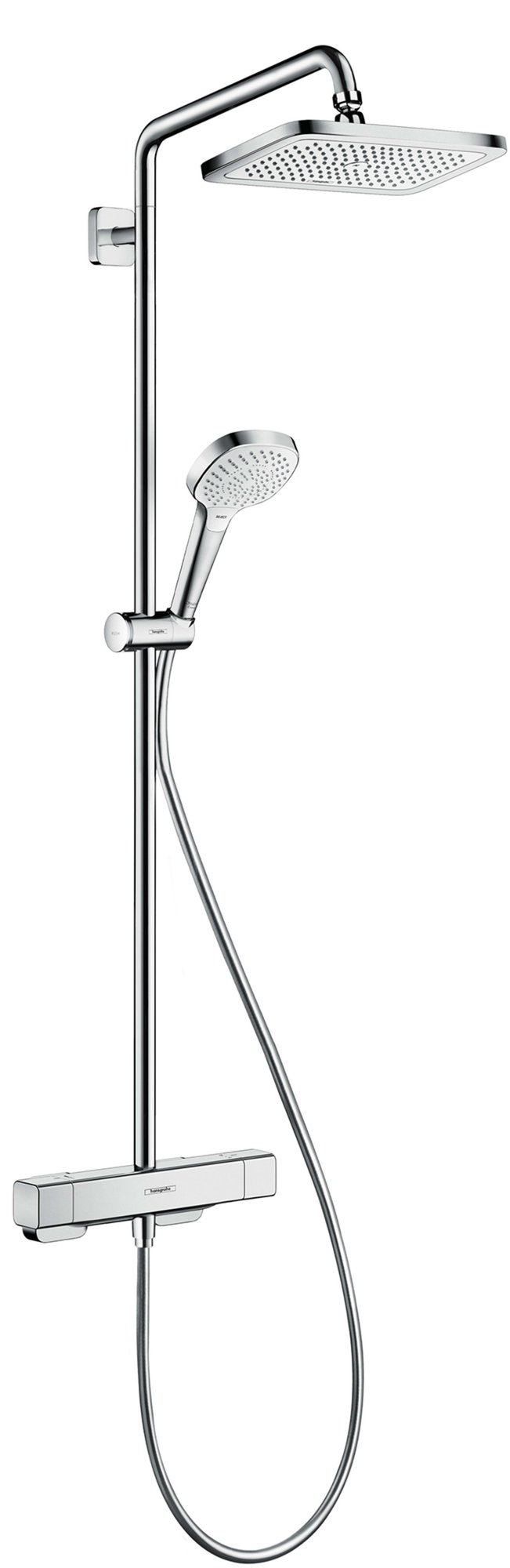 Hansgrohe Croma E, Douchecombinatie, 280mm hoofddouche, 340mm arm, 1jet, thermostaat, chroom