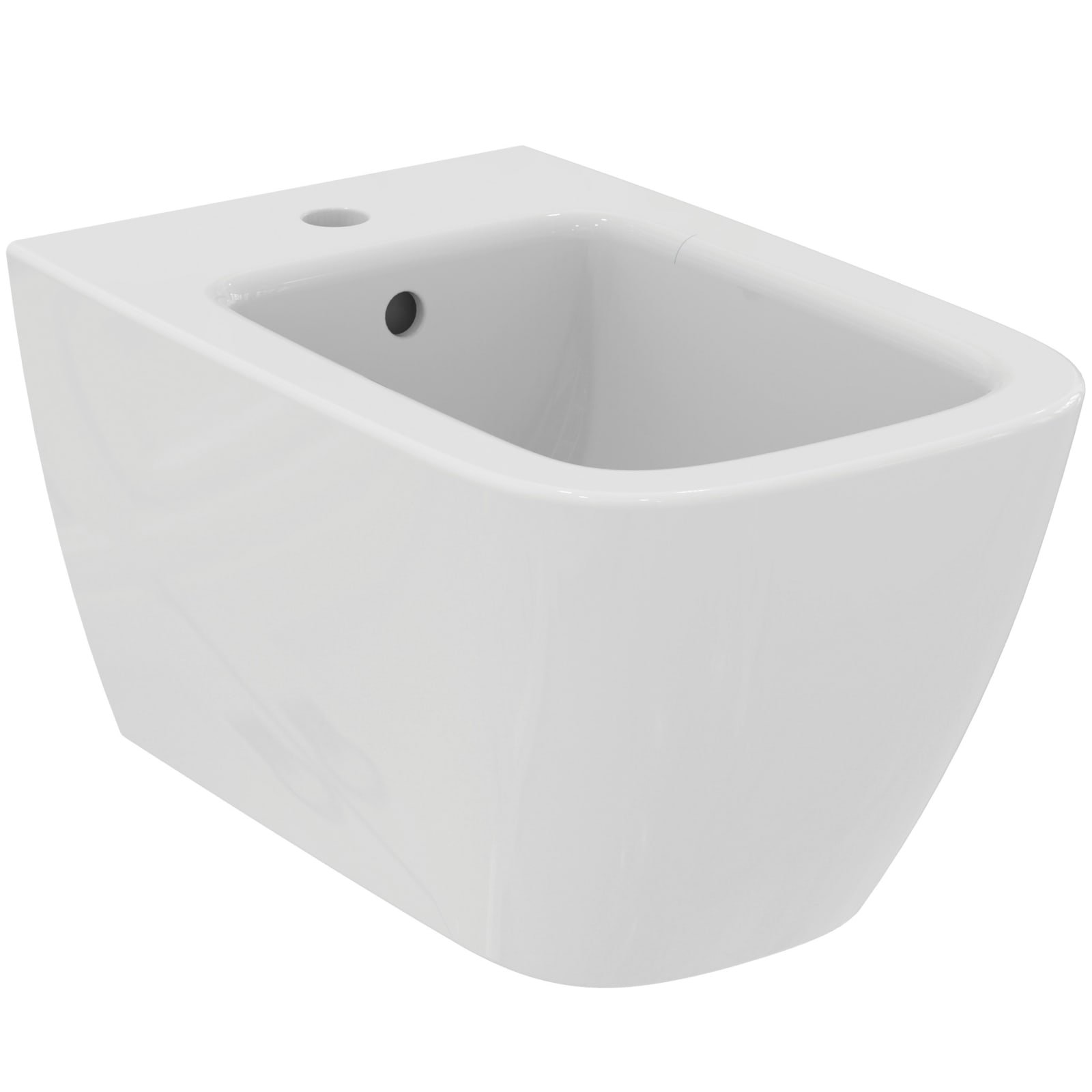I.LIFE B | WANDBIDET 355X540X300 MM GLANZEND WIT, 1 KG, MET OVERL | SG