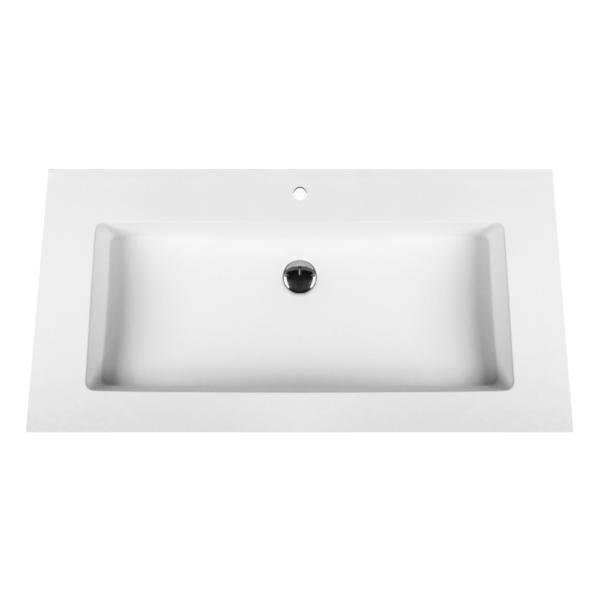ALONI SOLID SURFACE WASTAFEL (80CM) - WIT