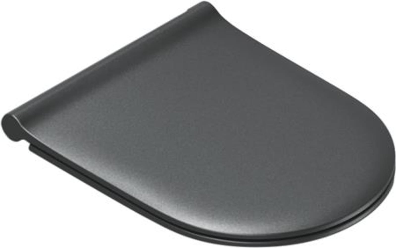 Catalano Sfera - toiletzitting slim softclose voor up-fix bevestiging satin black Mat zwart