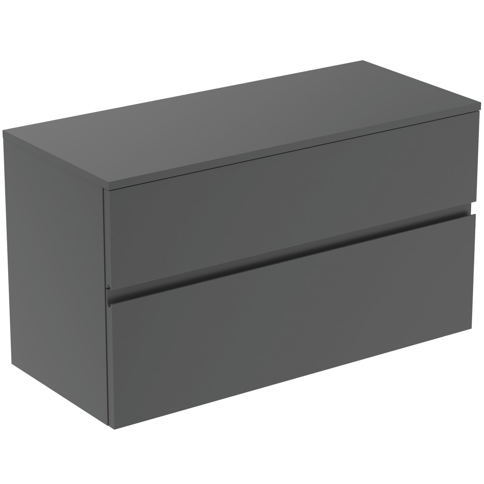 FINESSE | WASTAFELMEUBEL 1002X440X558 MM MATT ANTHRACITE, 2 LADEN