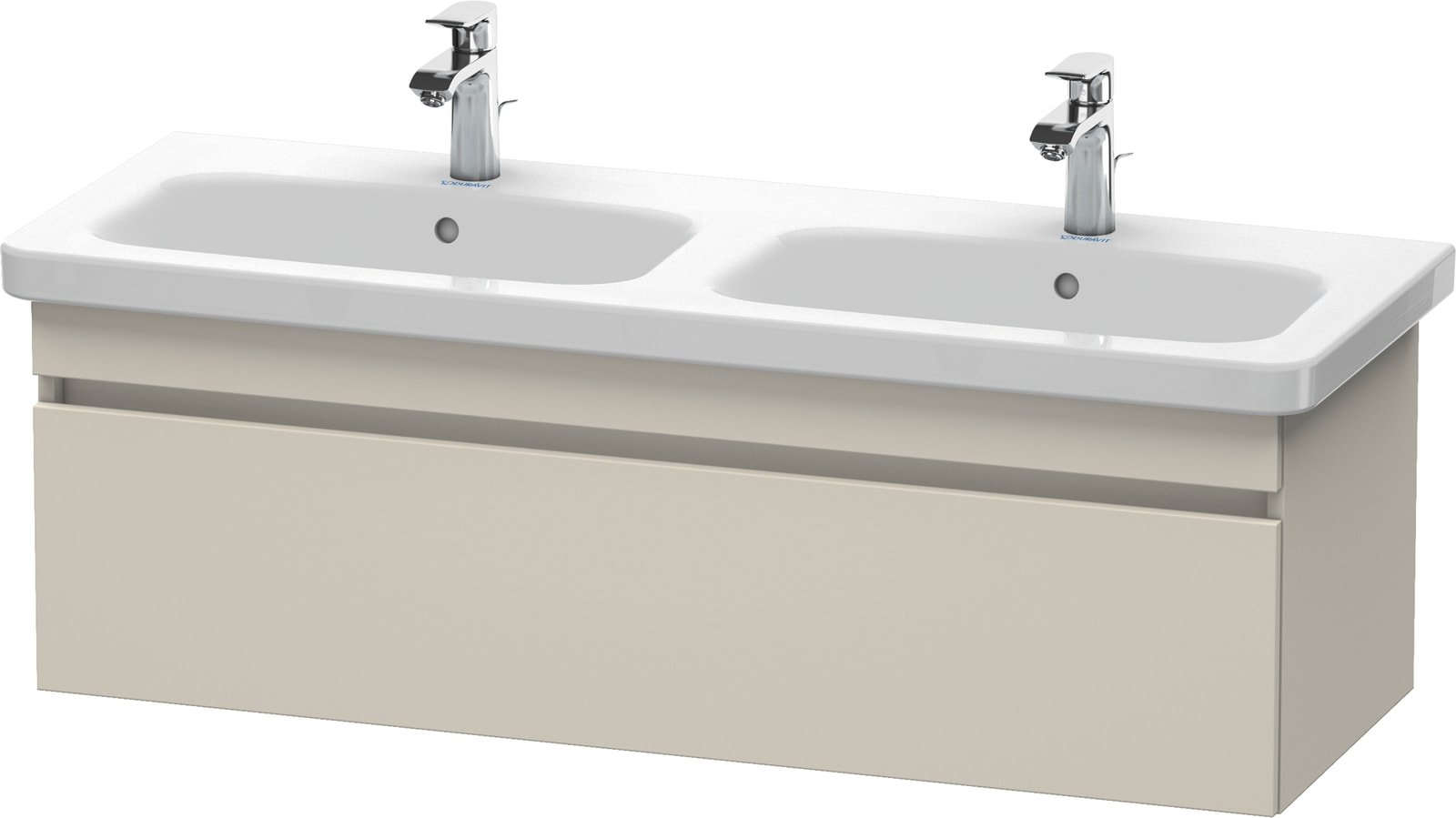 Duravit wastafelonderbouw hang. DuraStyle #233813, 1 lade, taupe