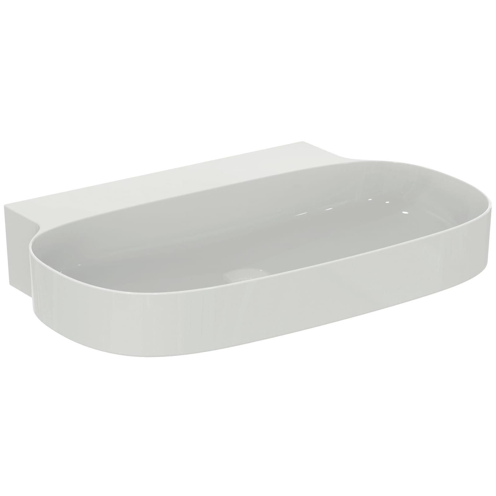 LINDA-X | WASTAFEL 750X500X135 MM GL WIT, ZONDER KG, ZONDER OL (GESL)