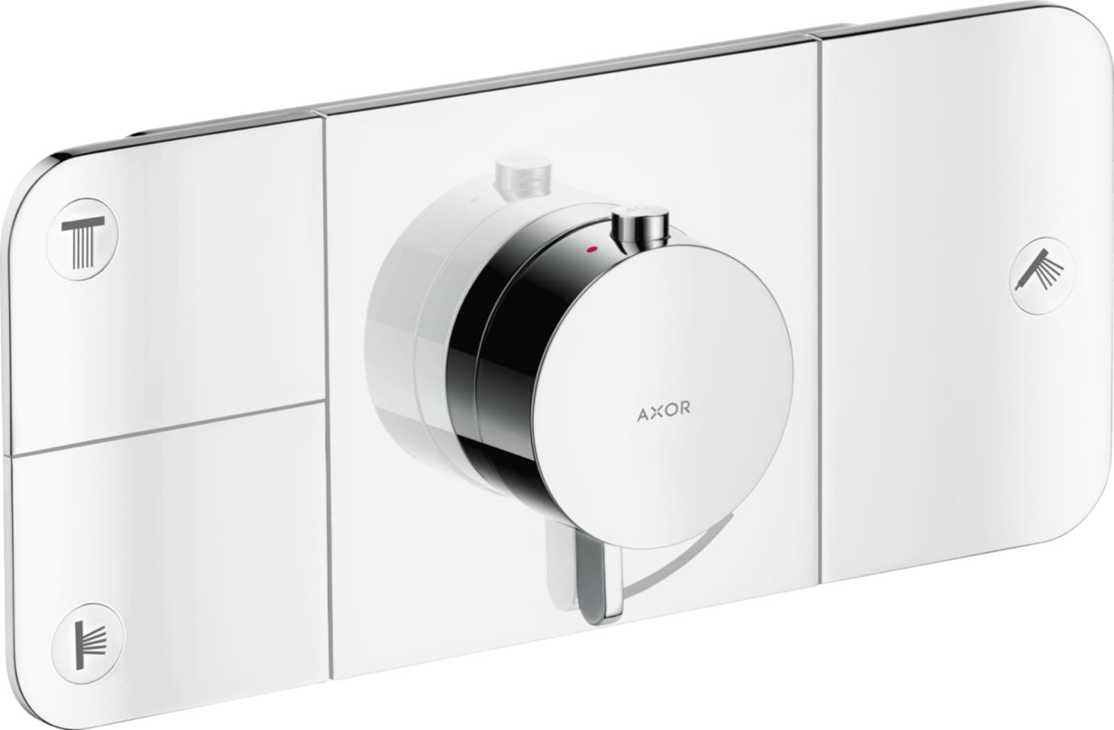 Hansgrohe AXOR ONE, Afbouwdeel thermostaatmodule, inbouw, eengreeps, 3x functie, chroom