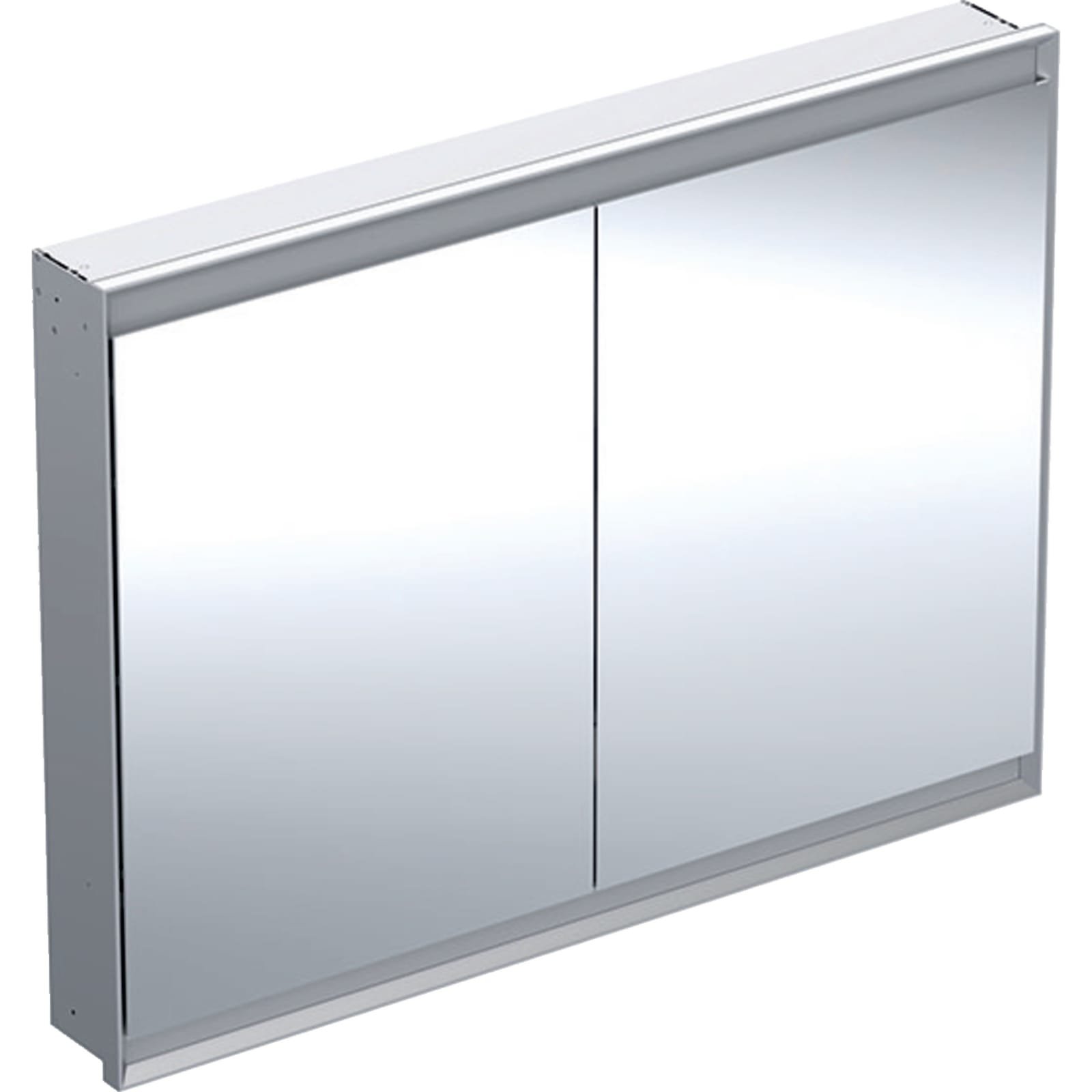 Geberit ONE inbouw spiegelkast met twee deuren 120x90cm ComfortLight aluminium