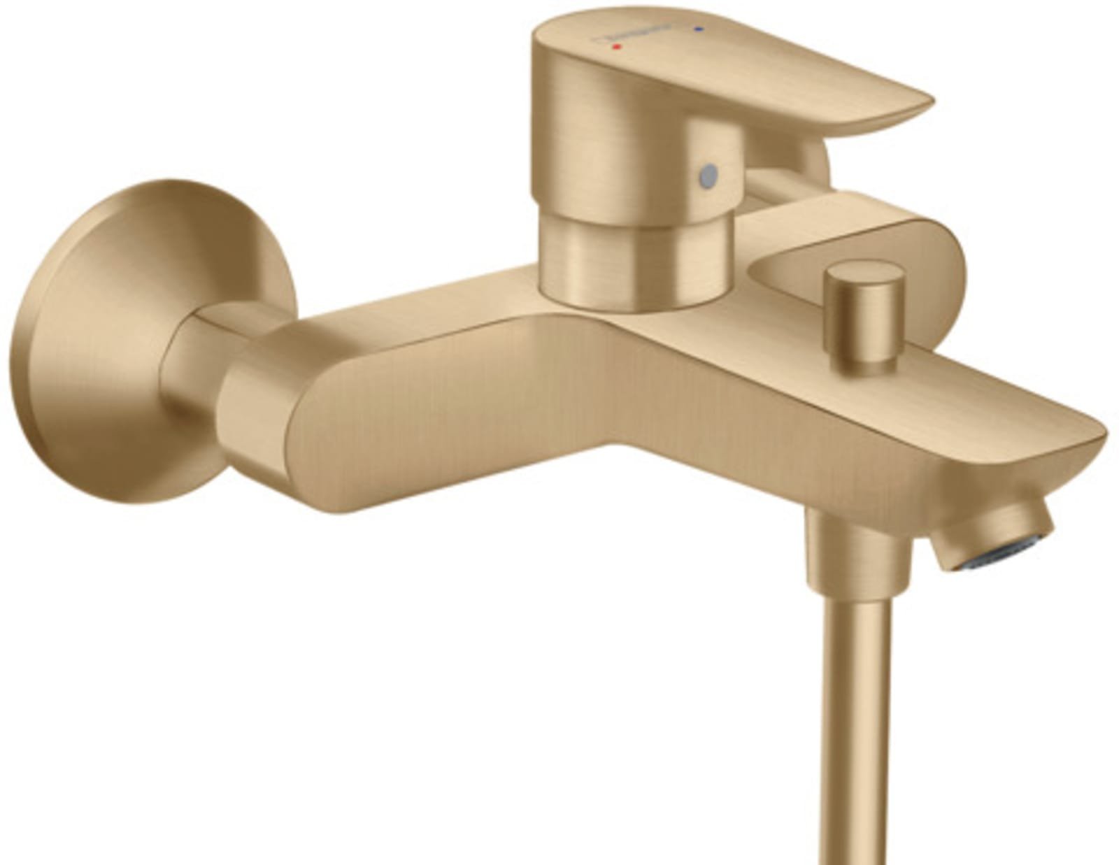 Hansgrohe, Badmengkraan, Talis E, 1-greeps, opbouw, geborsteld brons
