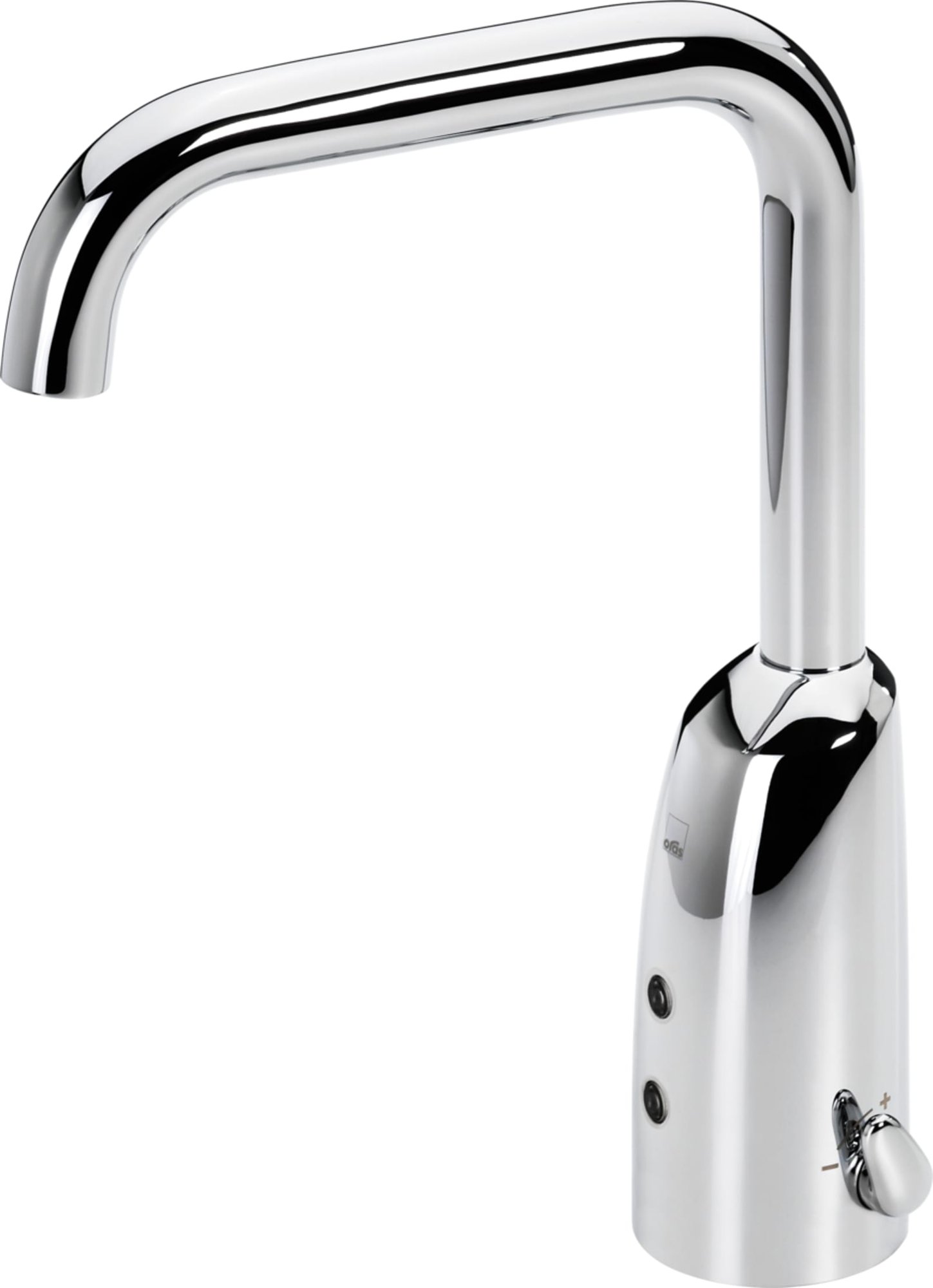 HansaElectra wastafelkraan 170mm met vaste uitloop, batterij 6 v, bluetooth, chroom