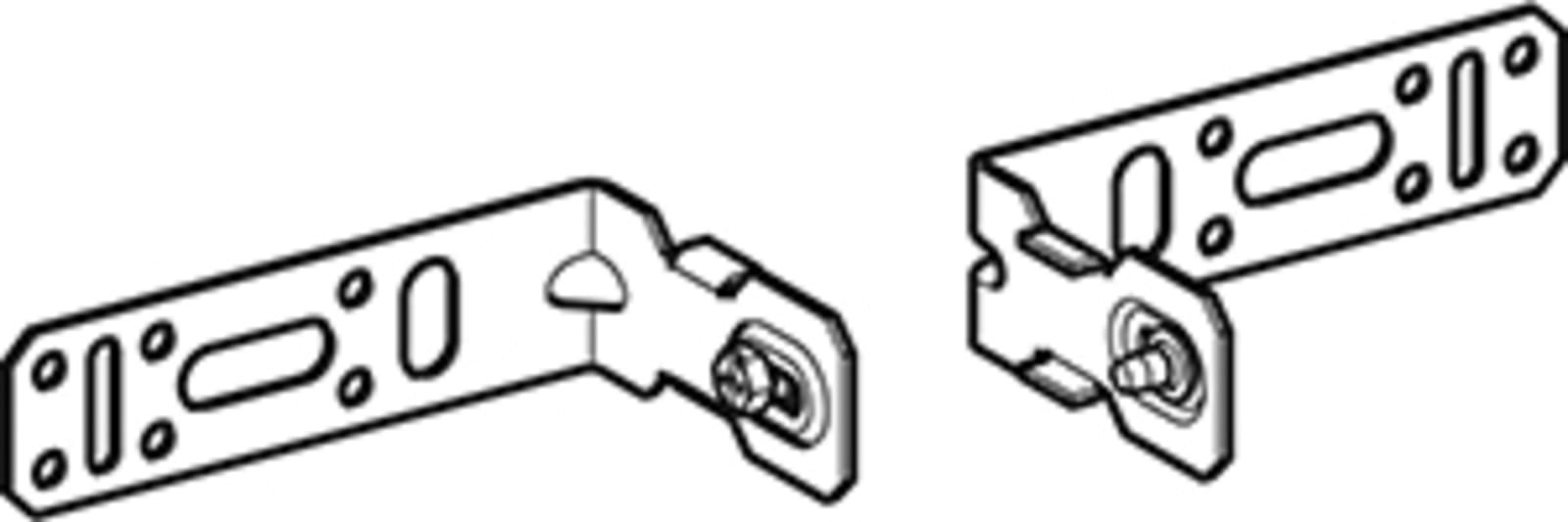 Geberit Bevestigingshoek 8/12cm Set-2