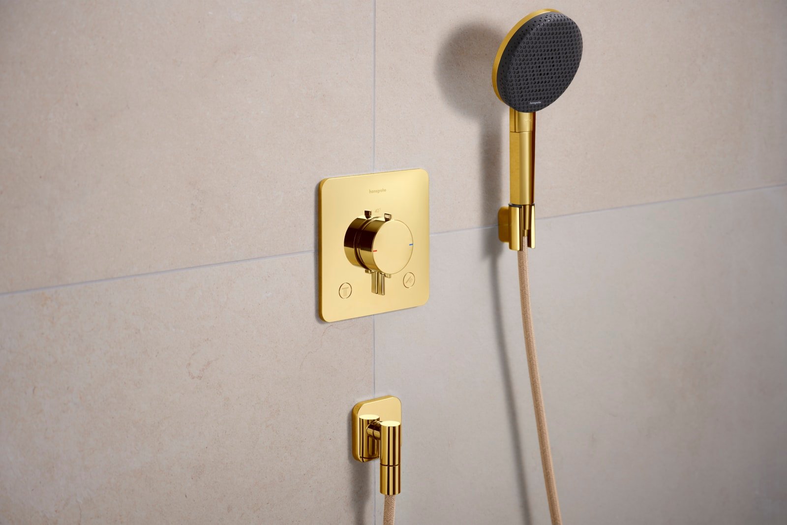 Hansgrohe FixFit Q muuraansluitbocht PGO
