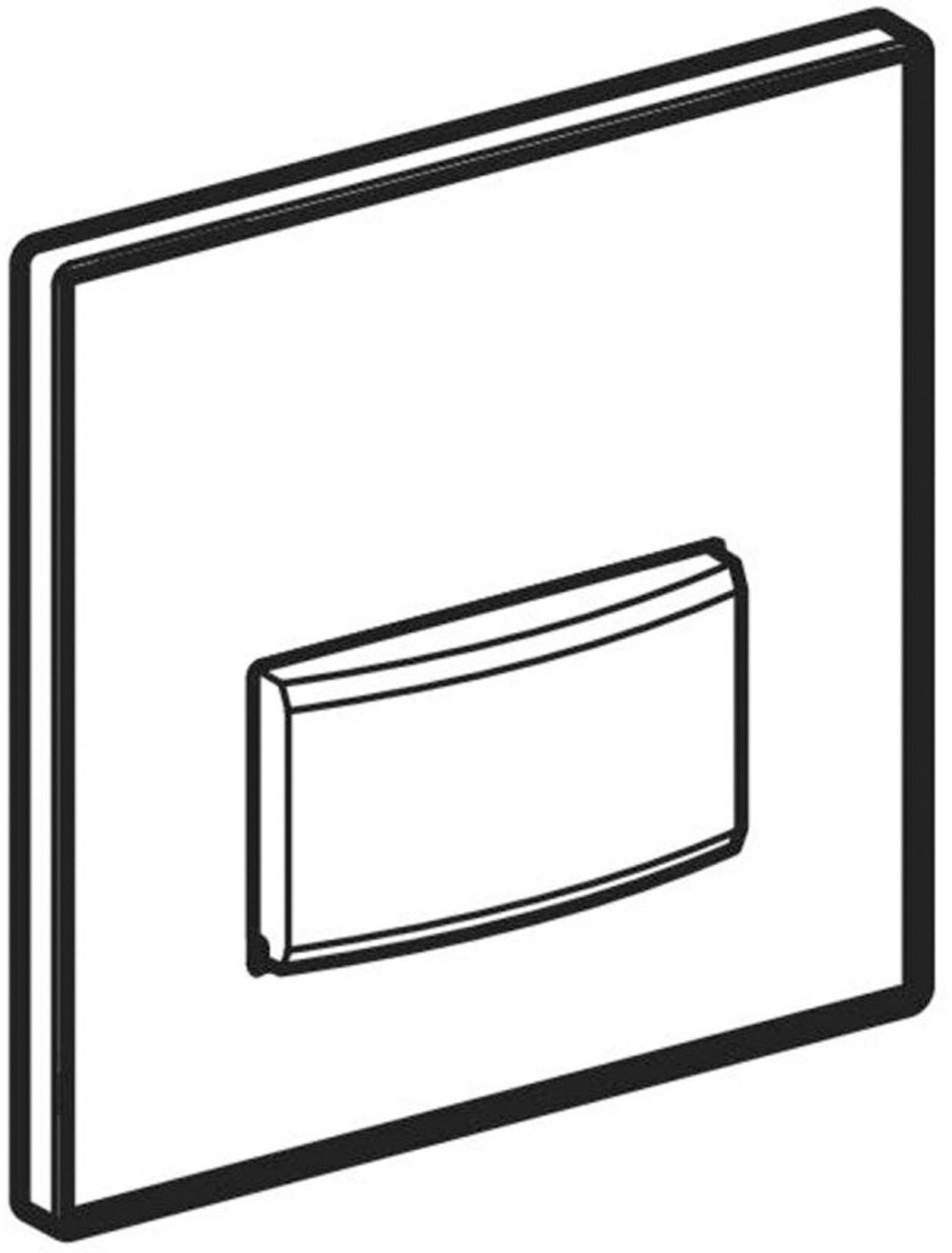 GEBERIT TYPE 50 BEDIENINGSPLAAT,PN.,SQUARE,ALPIEN WIT (1200411256)
