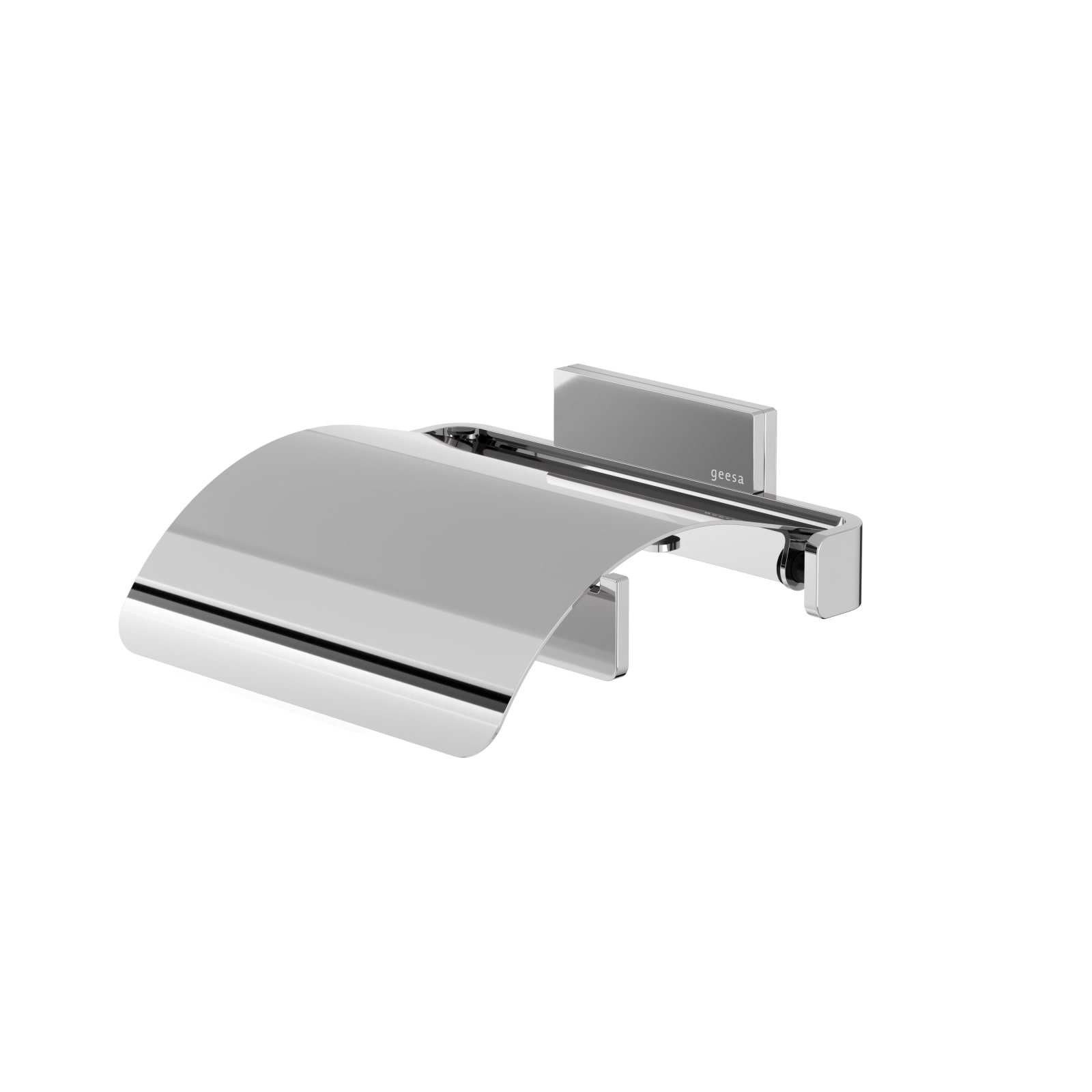 Geesa Craft Toiletrolhouder met klep RVS gepolijst