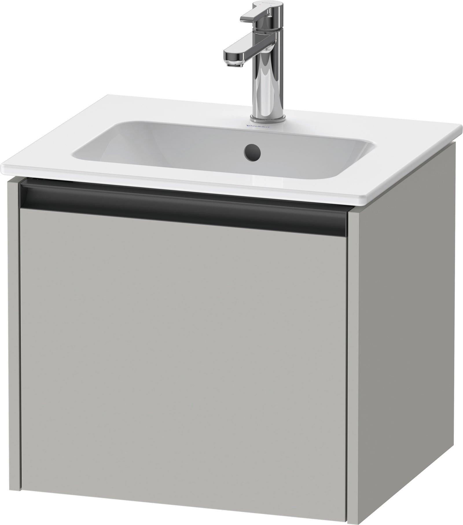 Duravit Ketho.2 Wastafelonderbouw hangend, Betongrijs Mat, rechthoekig, aantal grote lades: 1 – K25061007070000
