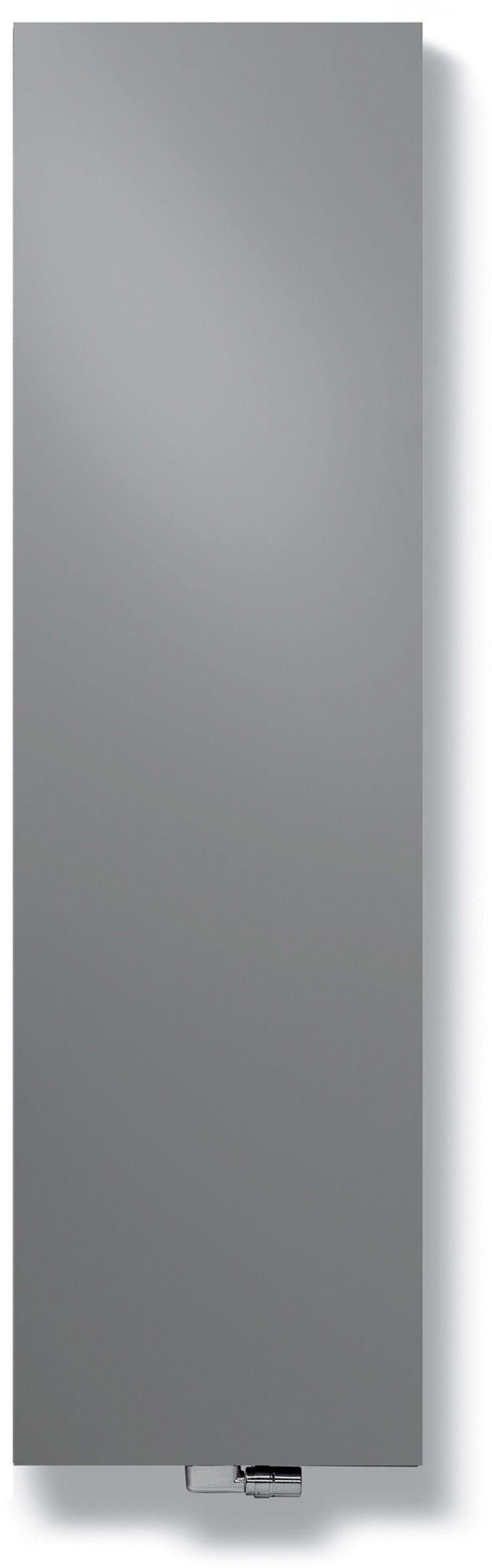 Vasco Niva N2L1 radiator 2417W, recht, verticaal, 2 aansluitingen, hxlxd 2020x720x119mm, alu/grijs M302