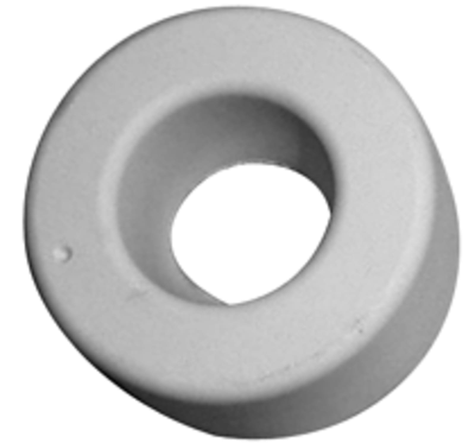 Manchet 20W 48 mm recht wit TPE, 32-35 mm pijp