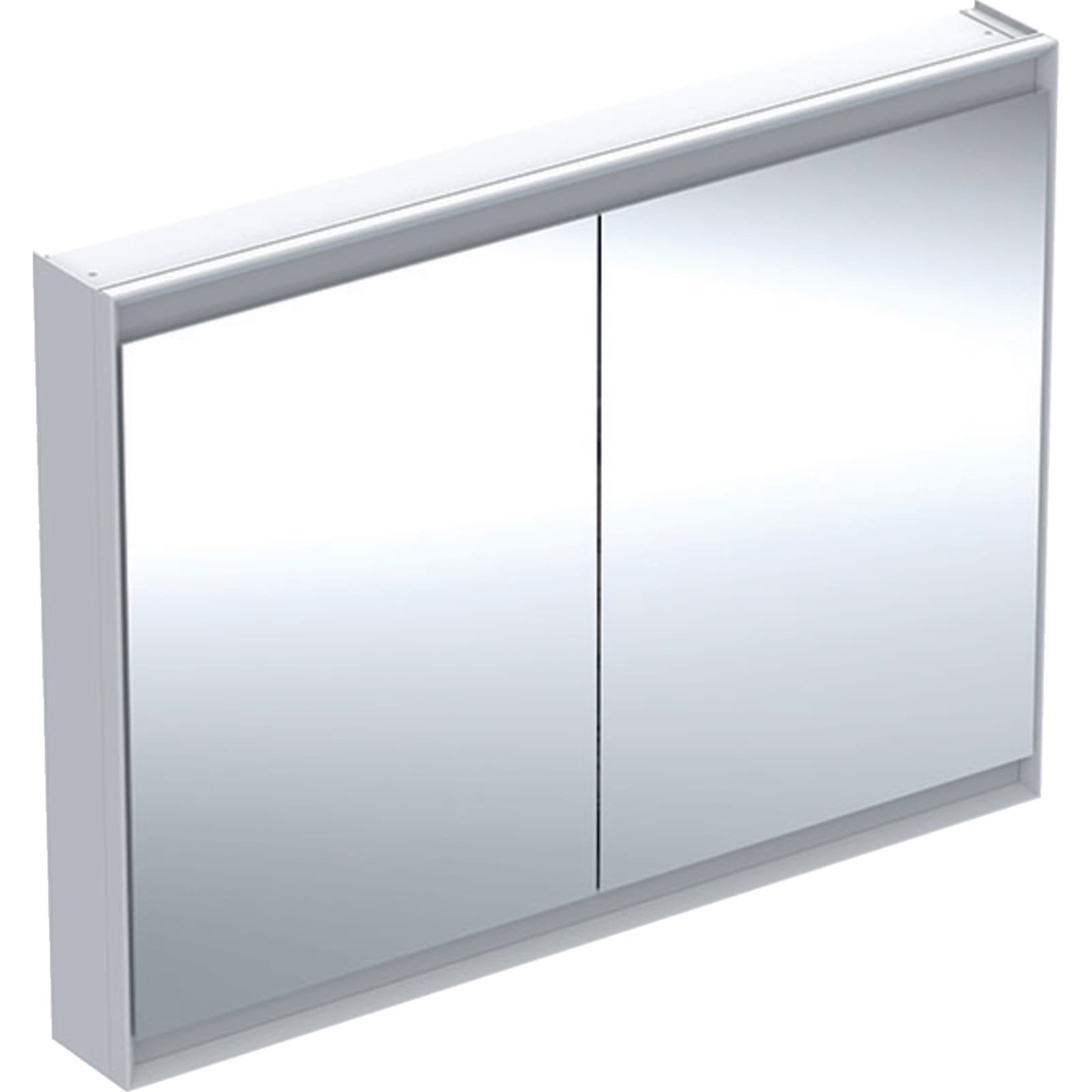 Geberit ONE opbouw spiegelkast met twee deuren 120x90cm ComfortLight wit