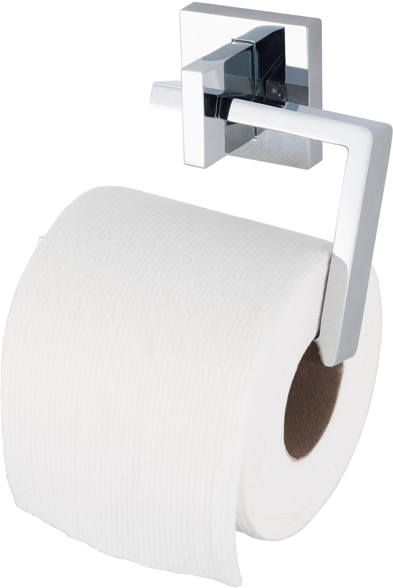 Aqualux Aqualux Pro5000 toiletrolhouder, plat staf, vierkante afdekrozet, zonder klep, hxdxl 128x46x107mm, chroom