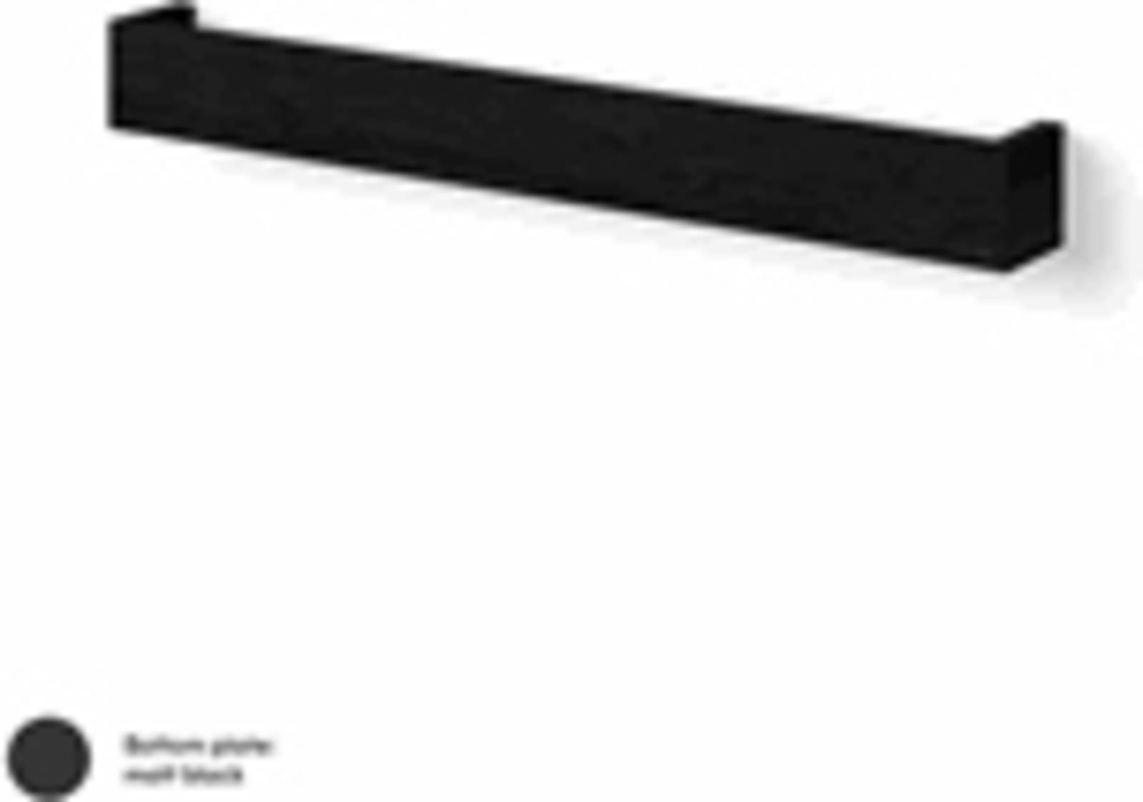 LoooX Wooden Shelf BoX 90 cm, eiken black, bodemplaat mat zwart