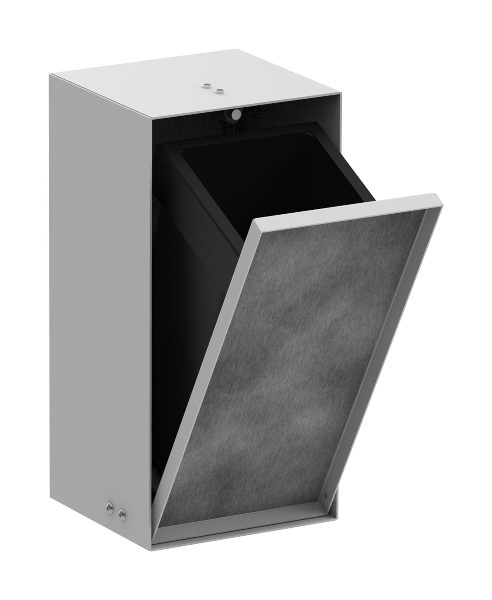 Hansgrohe XtraStoris Rock inbouw afvalemmer met betegelbare deur 300/150/140 mat wit