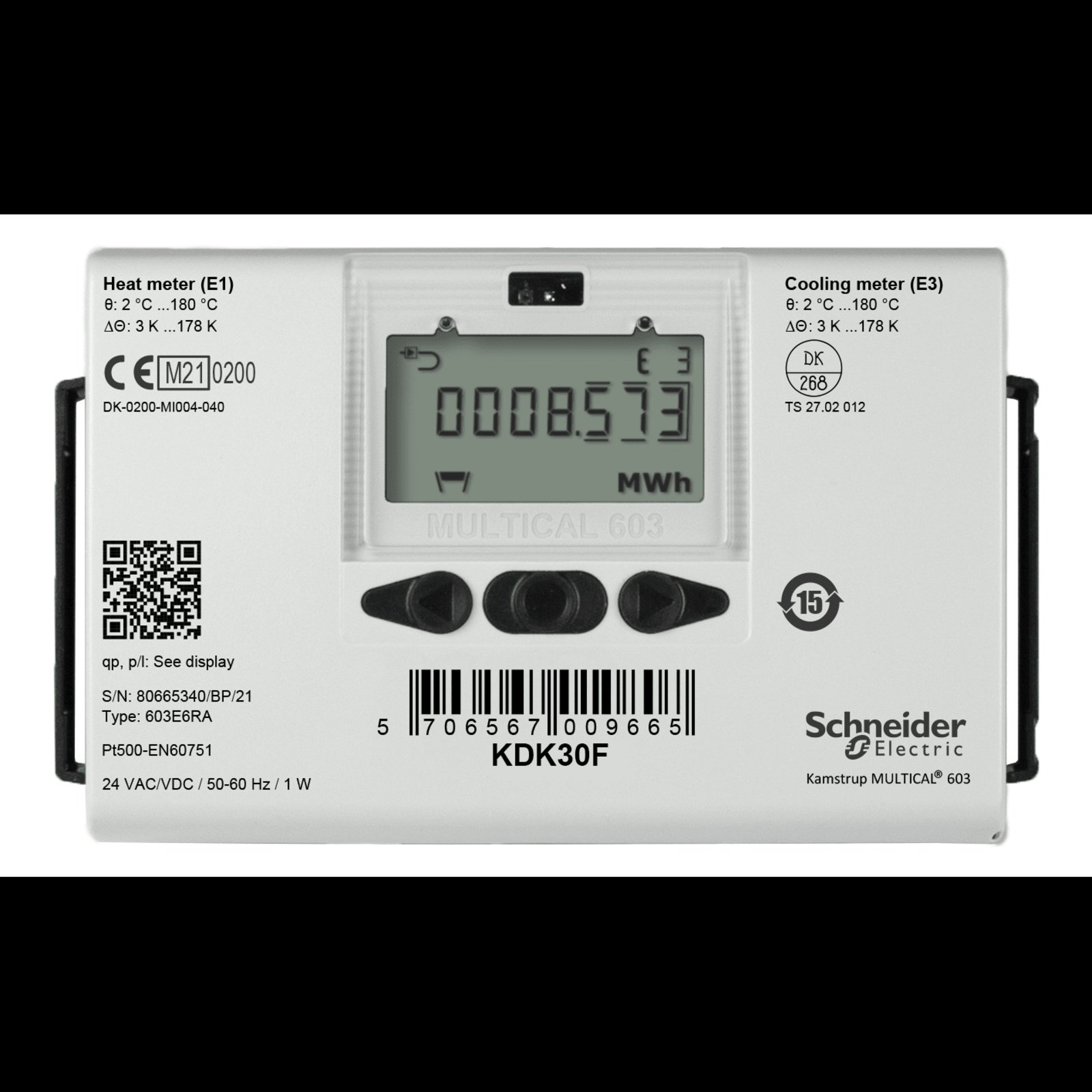 KD Series verwarmings- en koelingsmeter, DN40 Flanged Roestvrij staal,