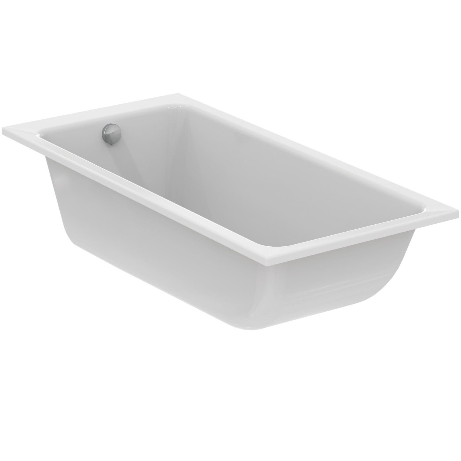 LDV | BAD 1700X800X590 MM GLANZEND WIT, ZONDER KRAANGAT, MET OVERLOOP