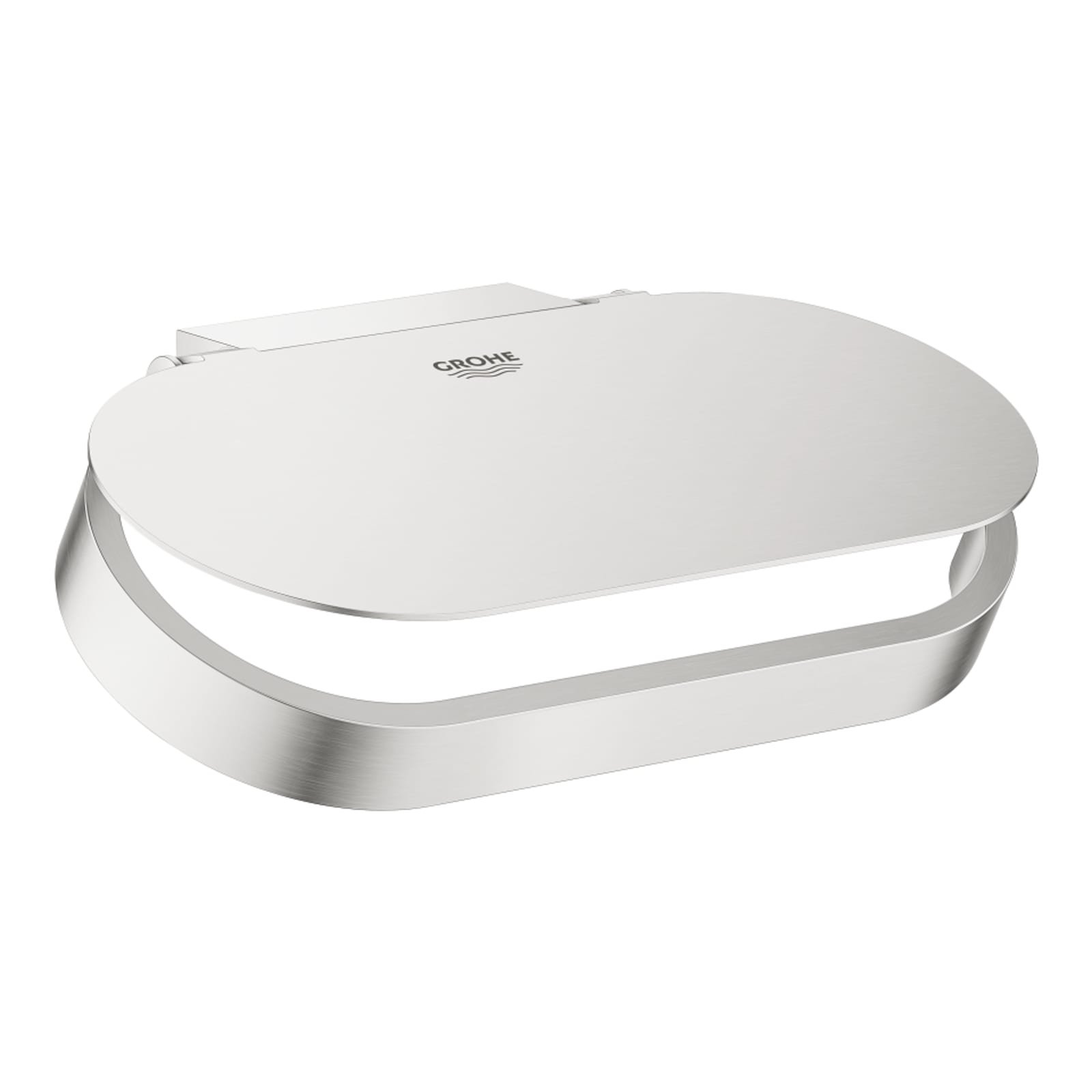 Grohe Selection, Closetrolhouder met deksel, wand, metaal, supersteel