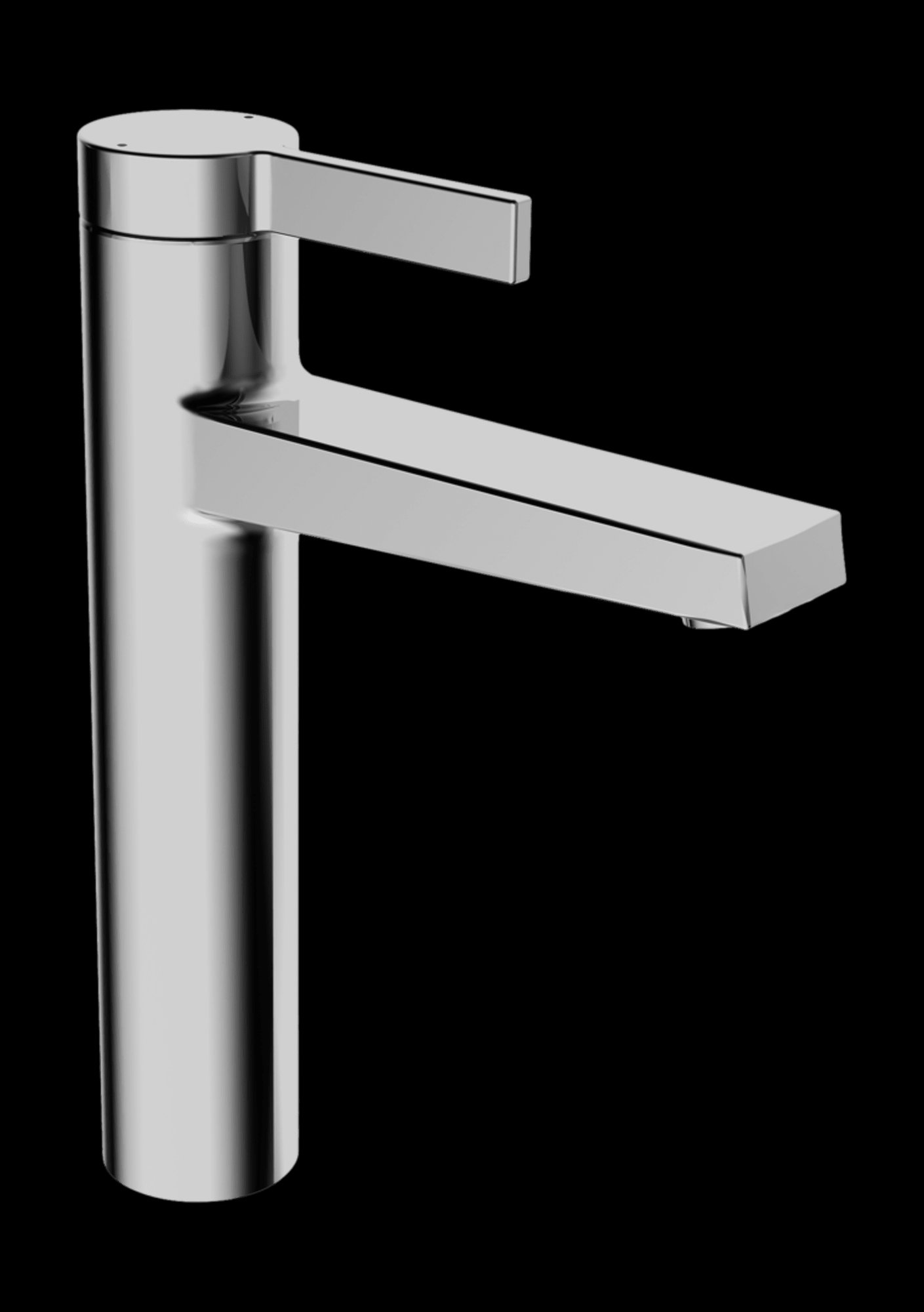 HANSALOFT wastafelmengkraan vaste uitloop,spr.143mm, zonder boorgat