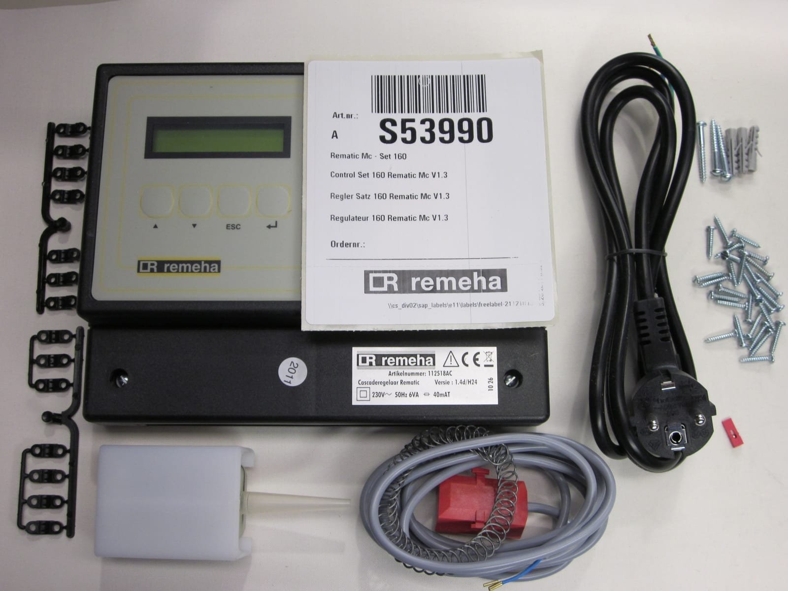 Remeha MC5 cascade regelaar + WA-regeling