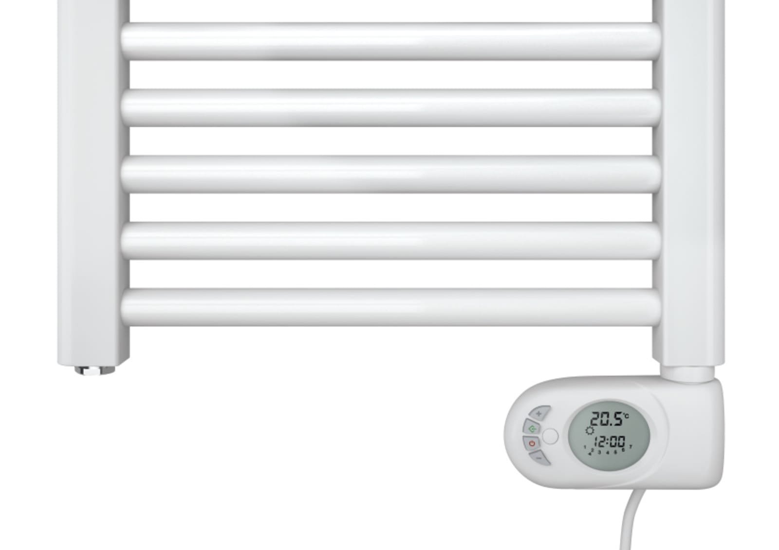 Zehnder Badkamerradiator Aura EL 500 Watt 980x500 RAL9016 kort snoer 500mm