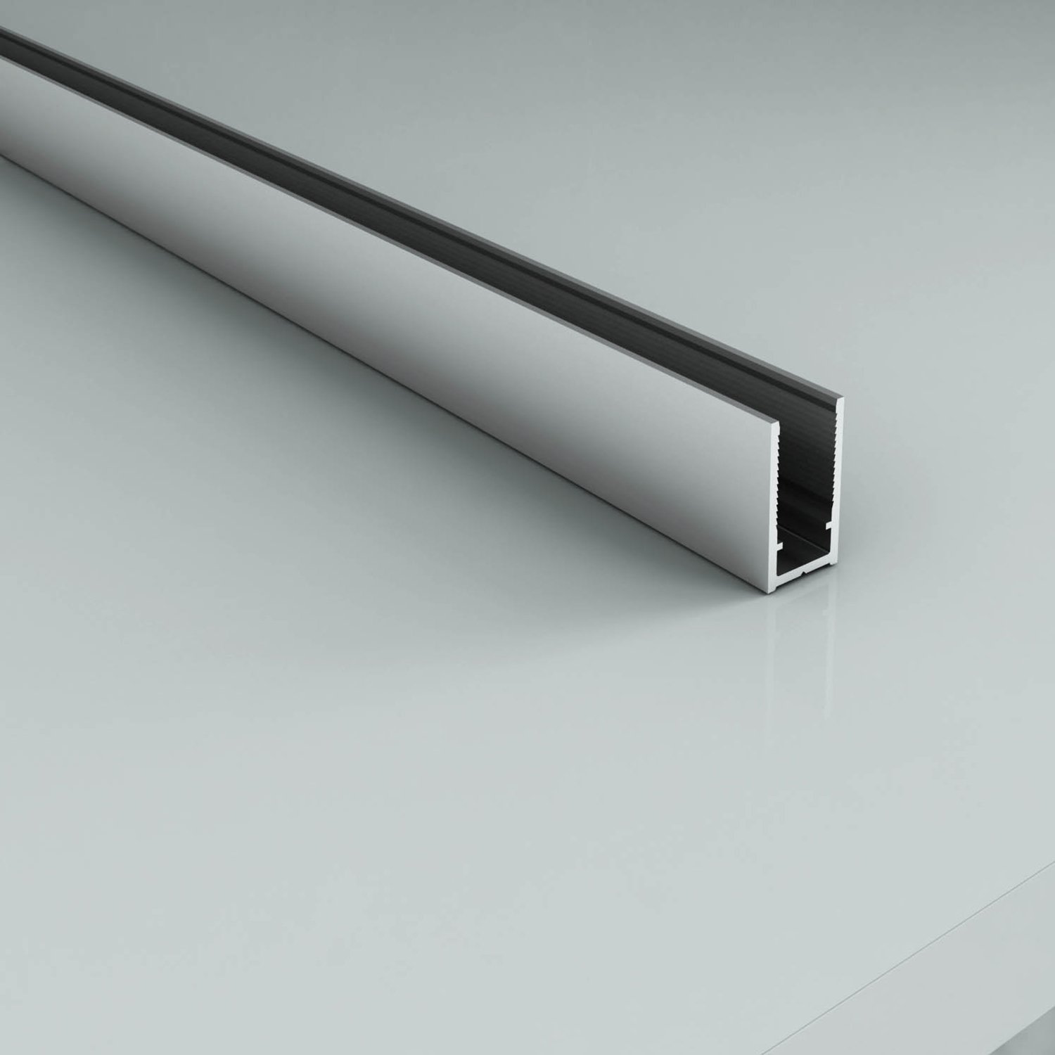 ALONI MUURPROFIEL VOOR DOUCHEWAND - 200 CM - CHROOM