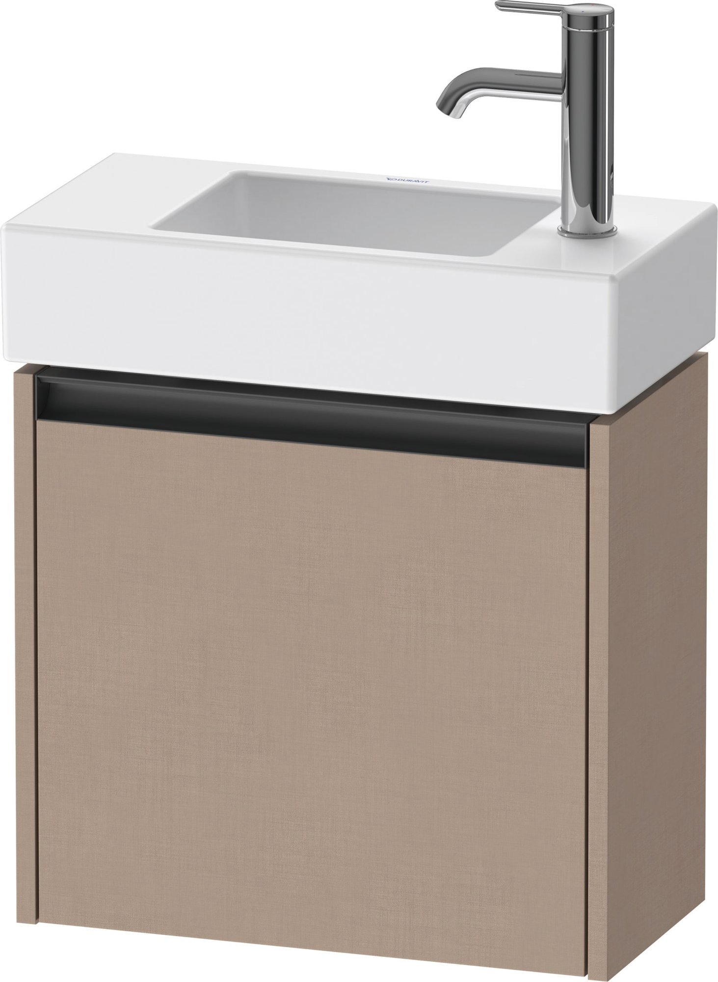 Duravit Ketho.2 Wastafelonderbouw hangend, Linnen Mat, rechthoekig, aantal deuren: 1 – K25072L75750000