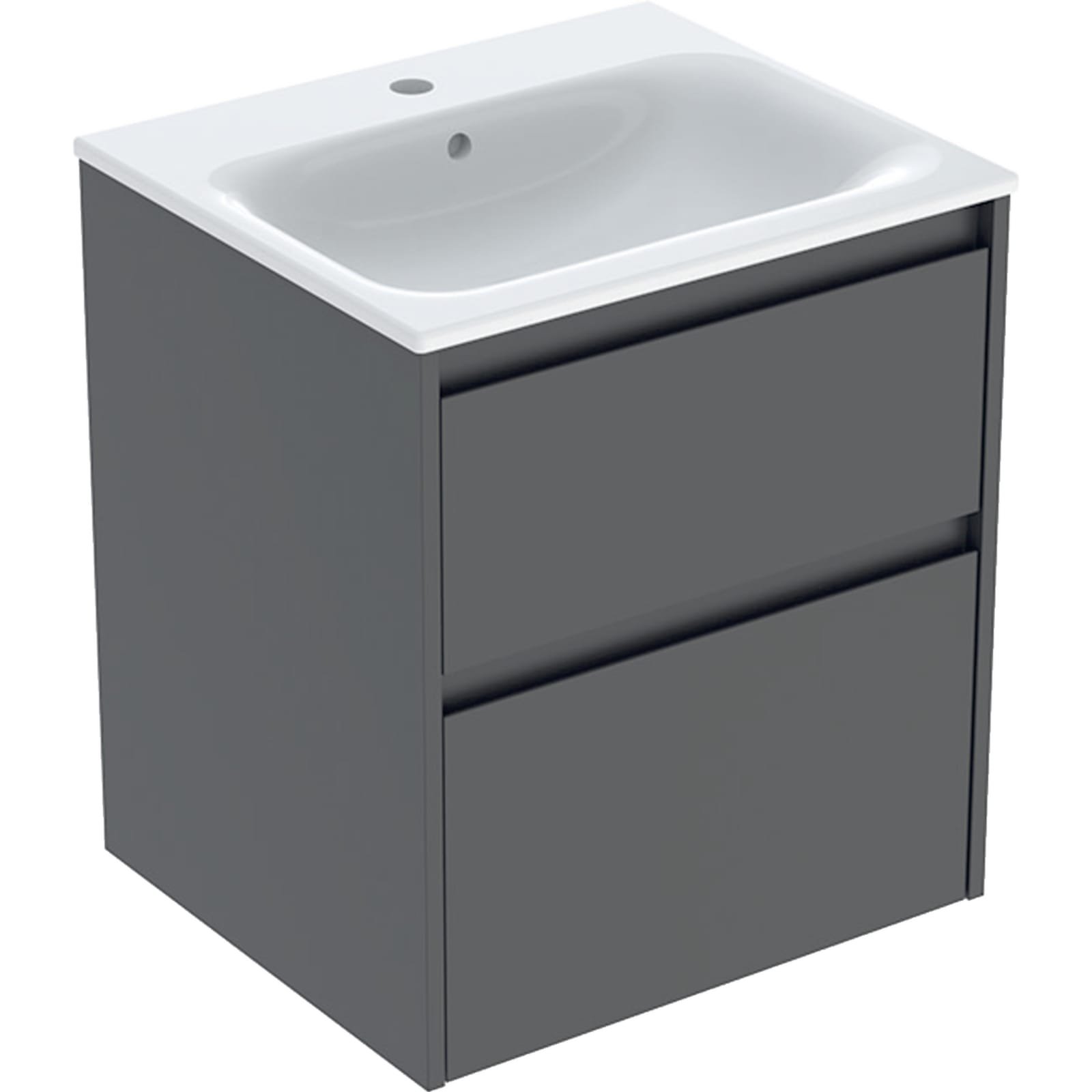 Geberit Renova Plan SR wastafelmeubelset 2LaB55 Lava mat Keratect