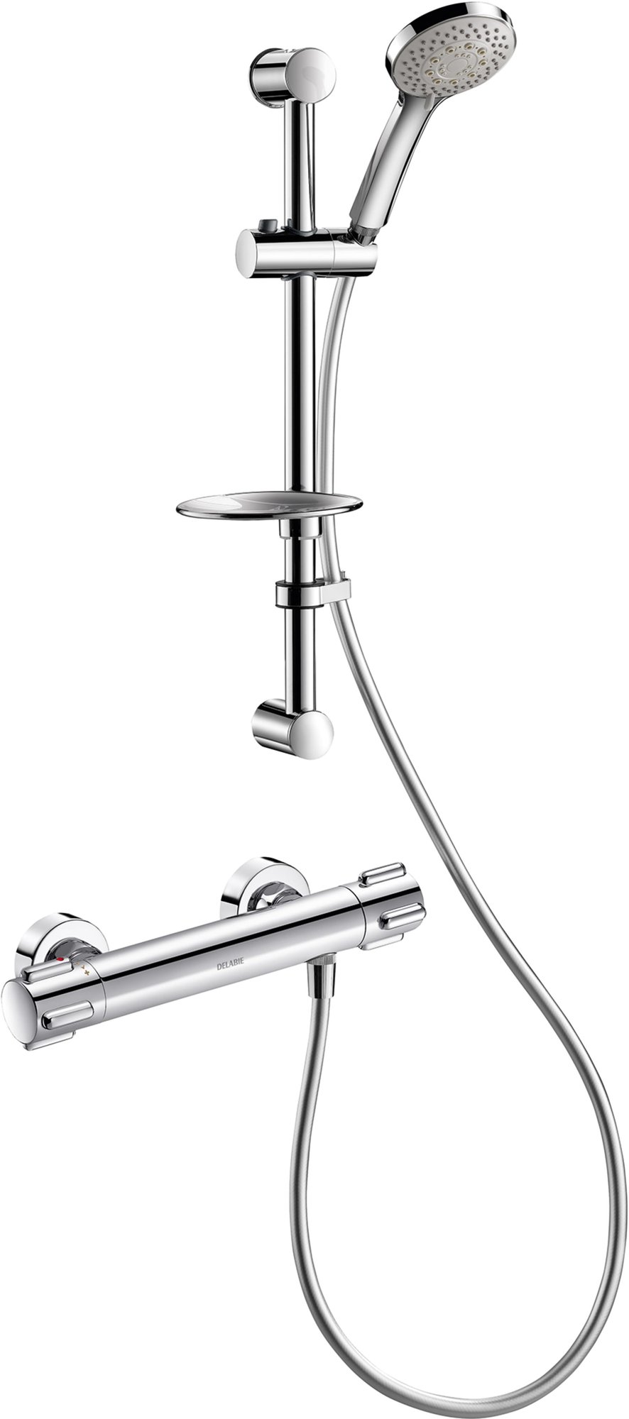 Doucheset met thermostatische mengkraan H9739S, stand. S-kop